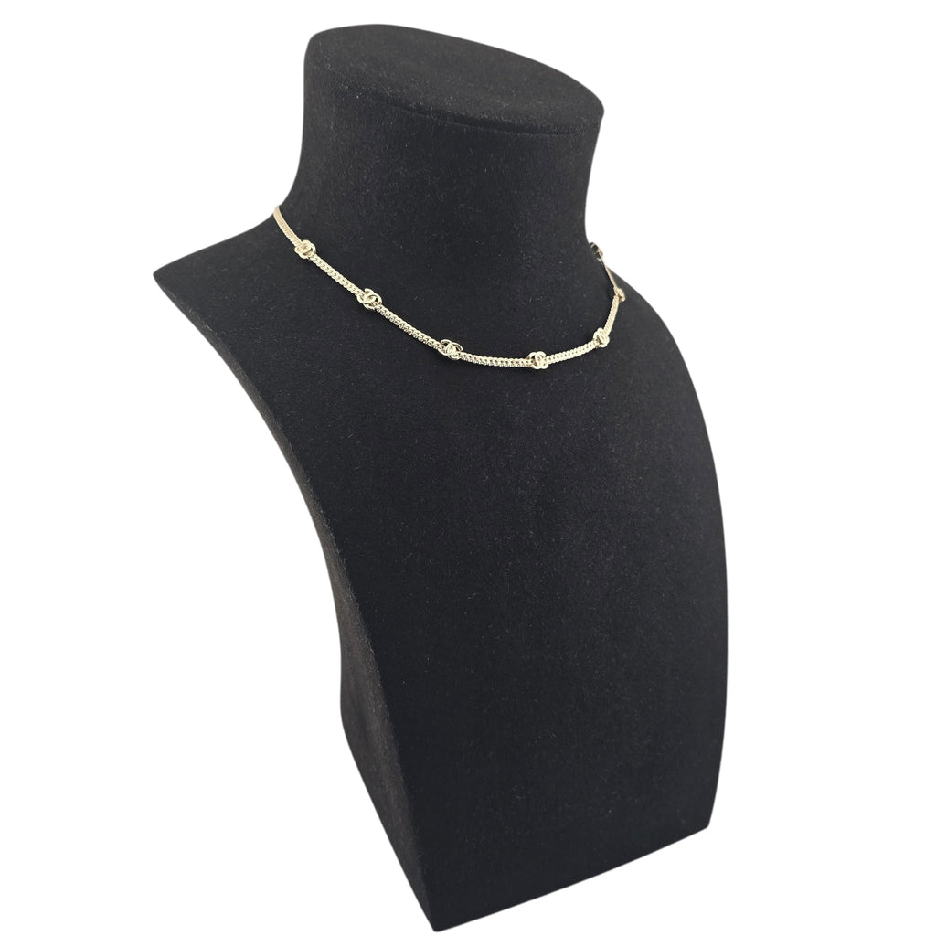Chanel CC Thin Necklace Gold 2024 CHANEL