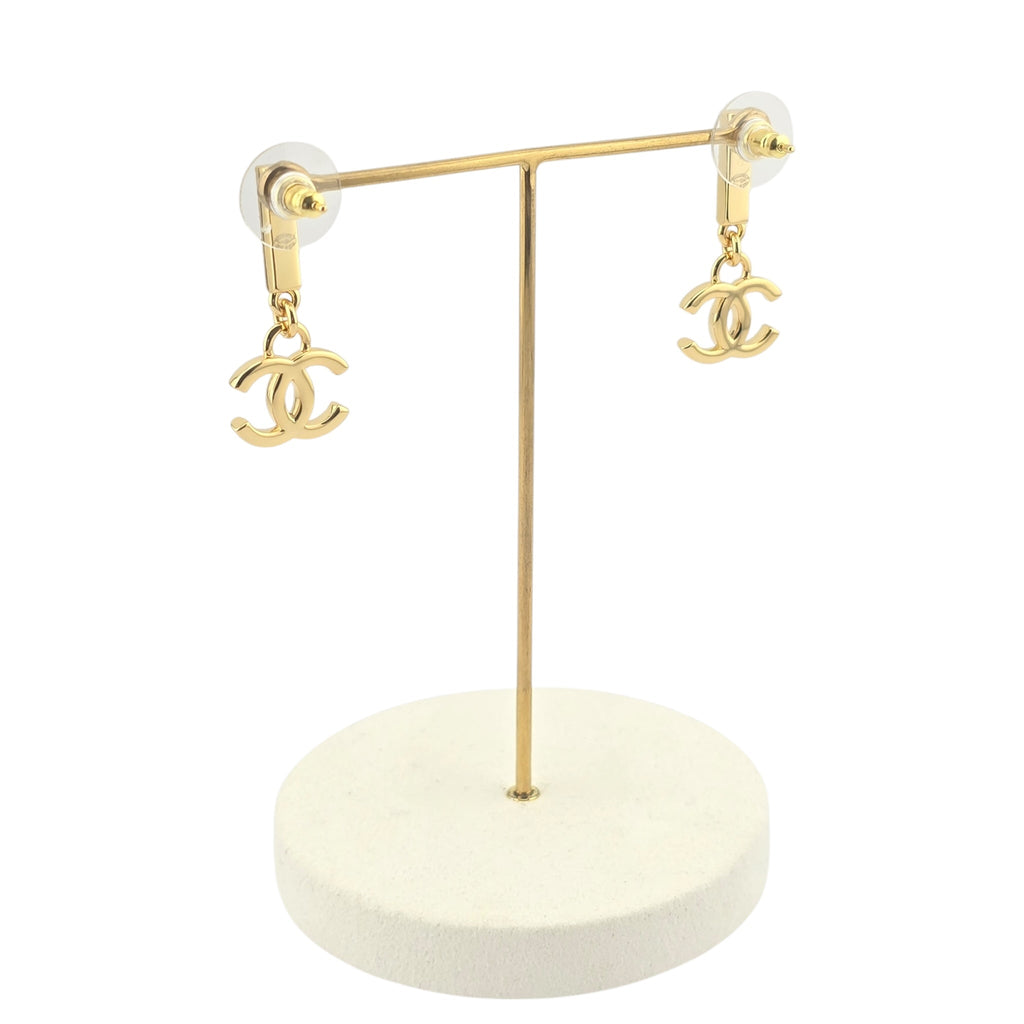 Chanel Gold Crystal Earrings 2024 CHANEL