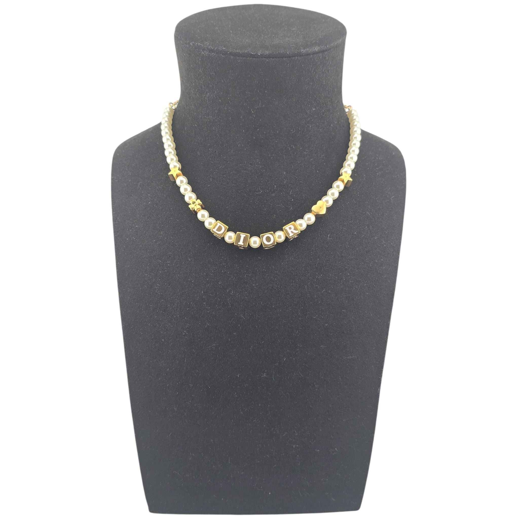 Christian Dior D-Dice Faux Pearl Necklace DIOR
