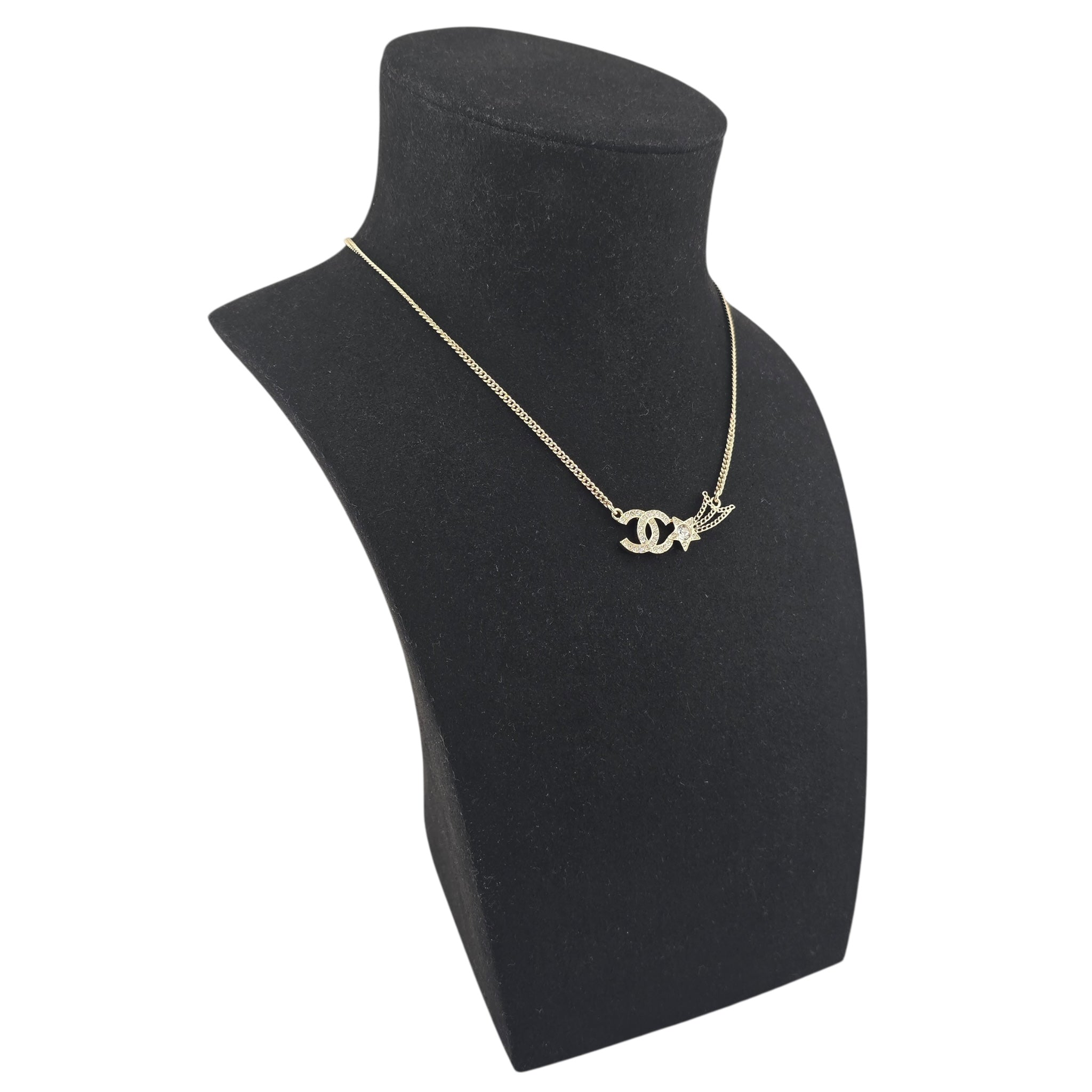 Chanel CC Shooting Star Gold Necklace 25B CHANEL