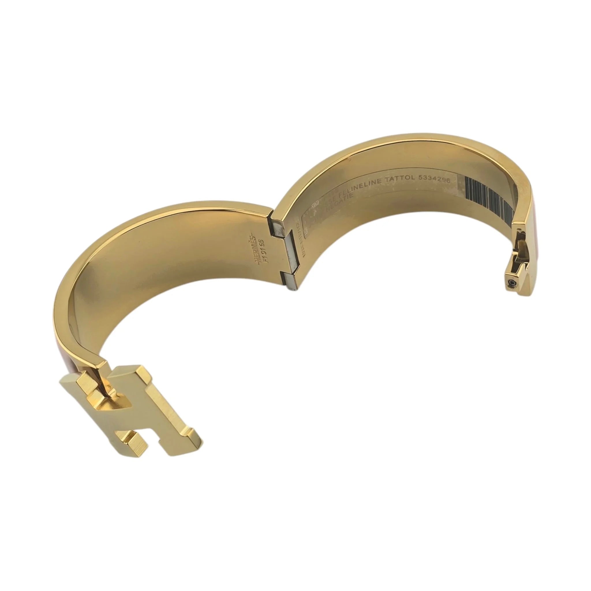 Hermès Clic Clac H Bracelet (Pink) Rose Candeur Gold GM HERMES
