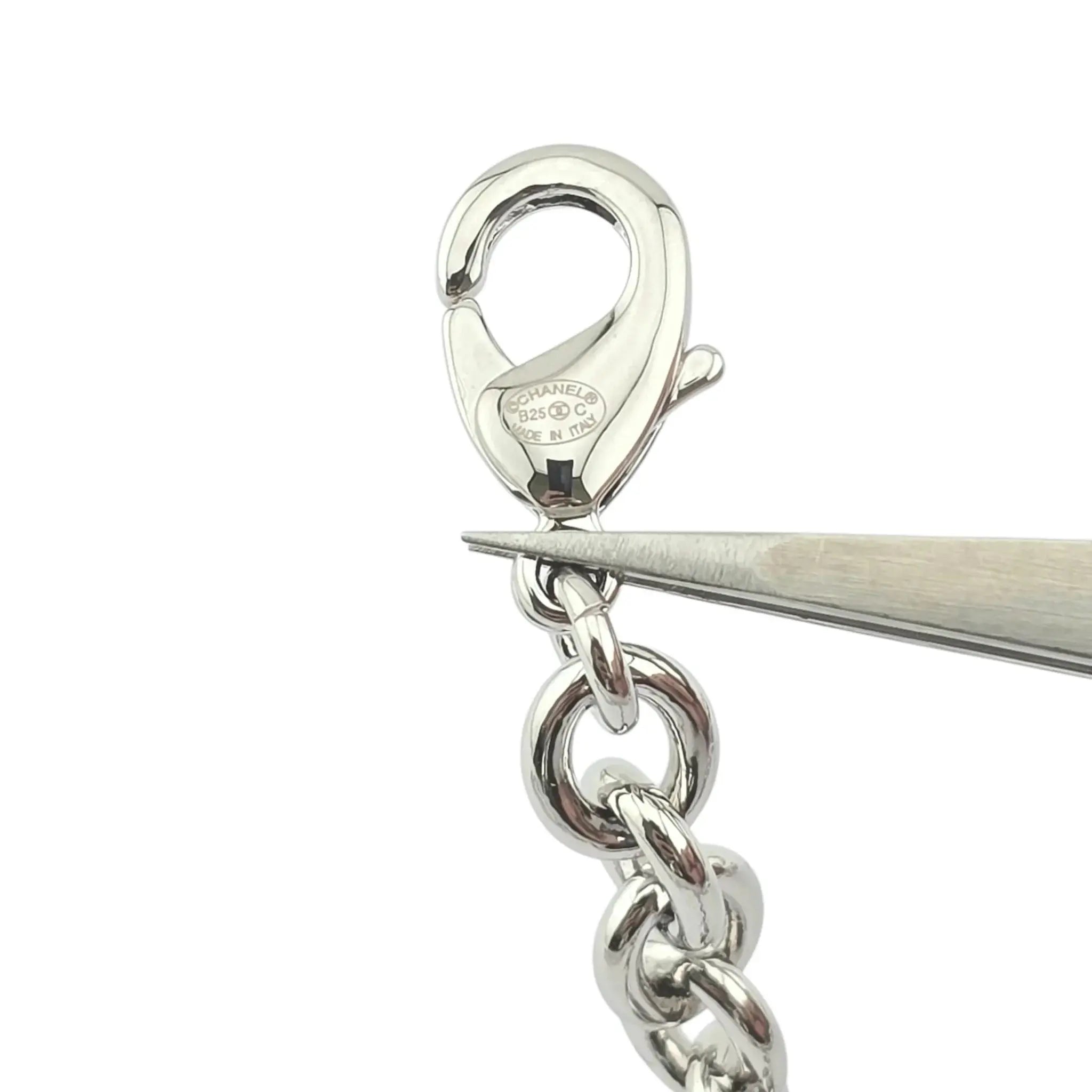 Chanel CC Silver Crystal Choker Necklace 2025 CHANEL