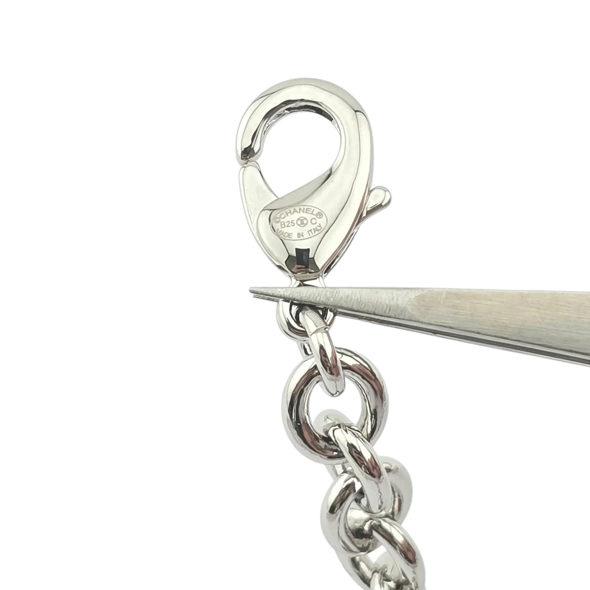 Chanel CC Silver Crystal Choker Necklace 2025 CHANEL