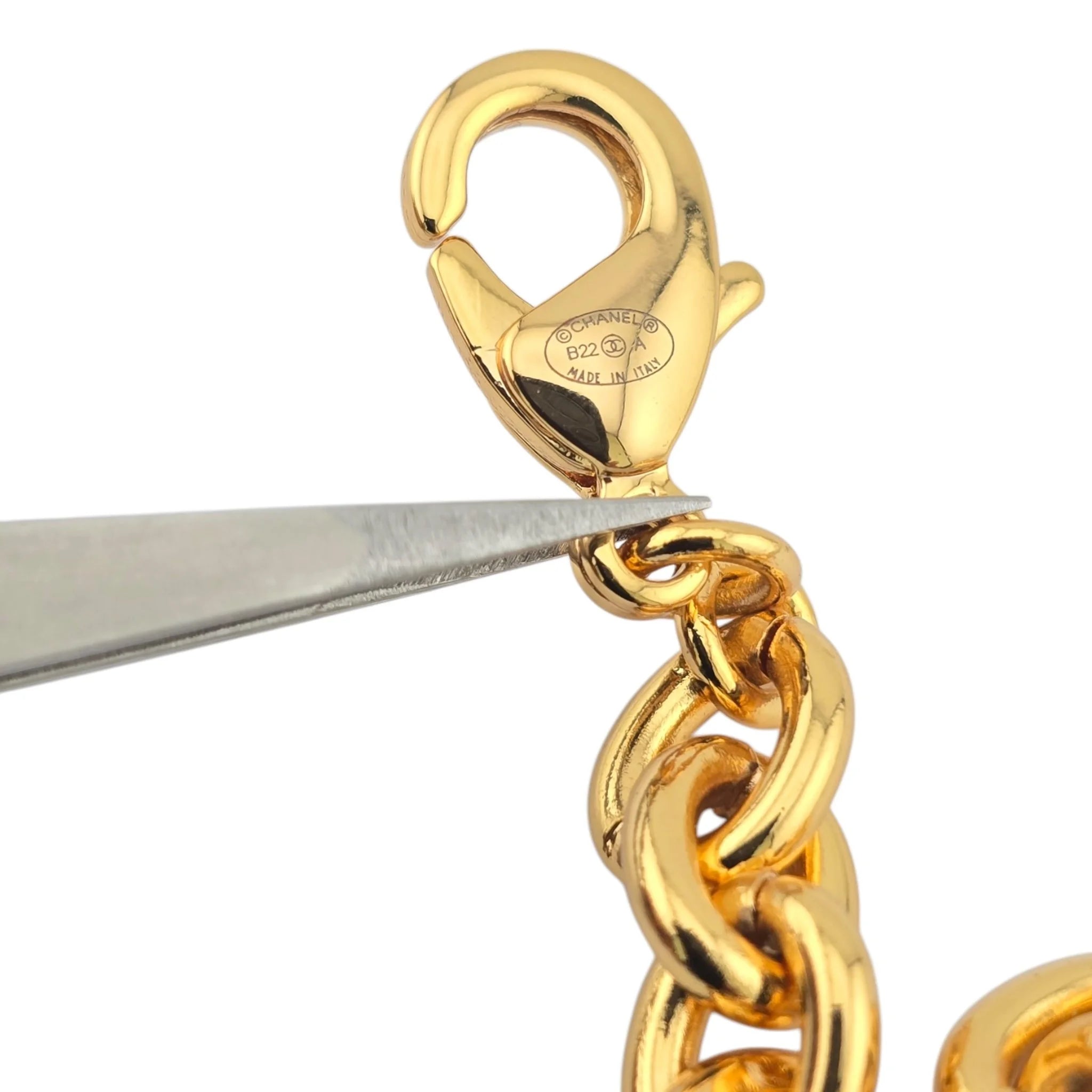 Chanel CC 3 Lion Pendant Gold Necklace 2022 CHANEL