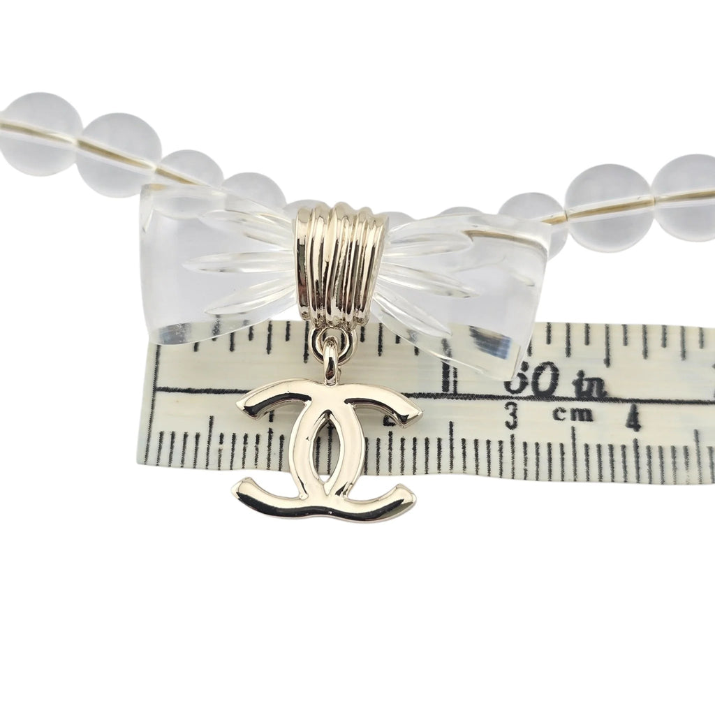 Chanel CC Transparent Resin Choker Necklace 2025 CHANEL