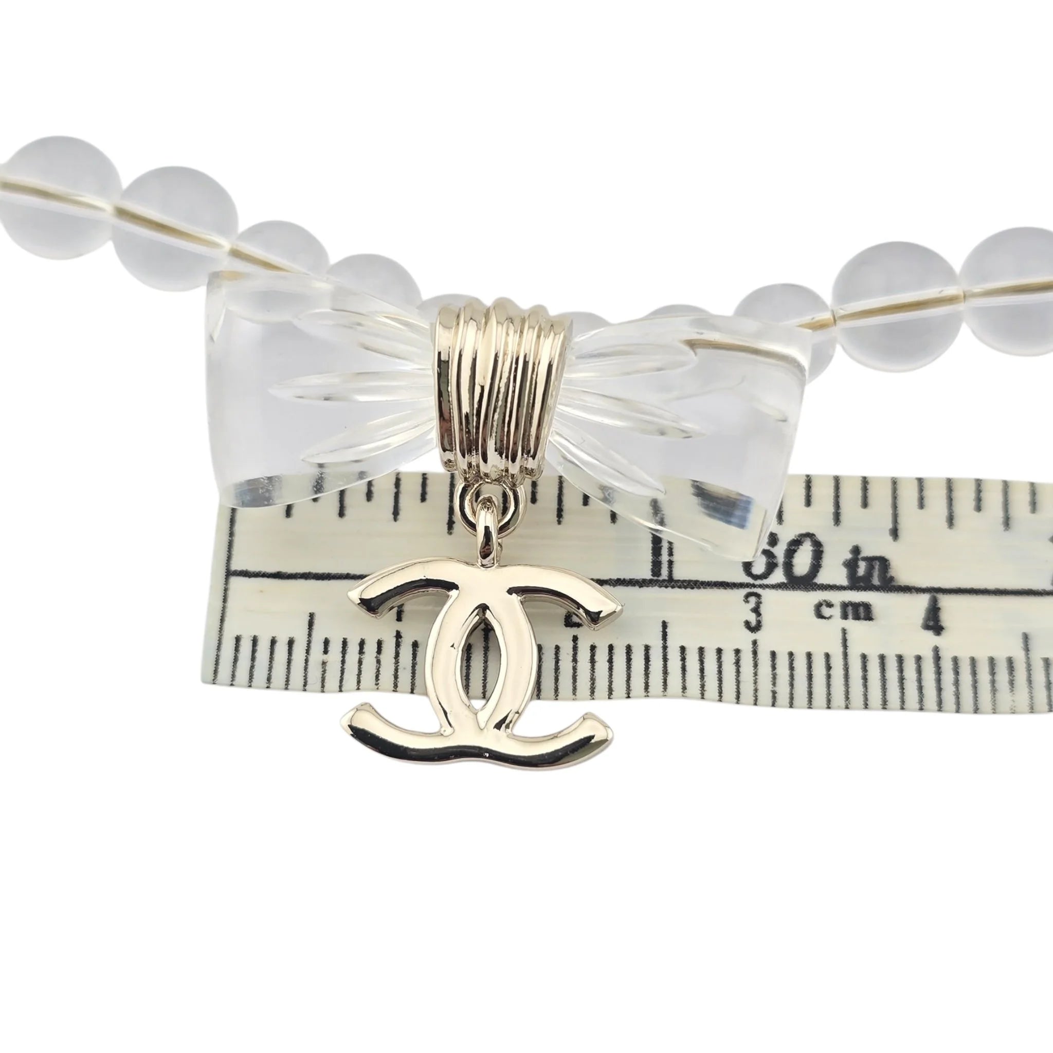 Chanel CC Transparent Resin Choker Necklace 2025 CHANEL