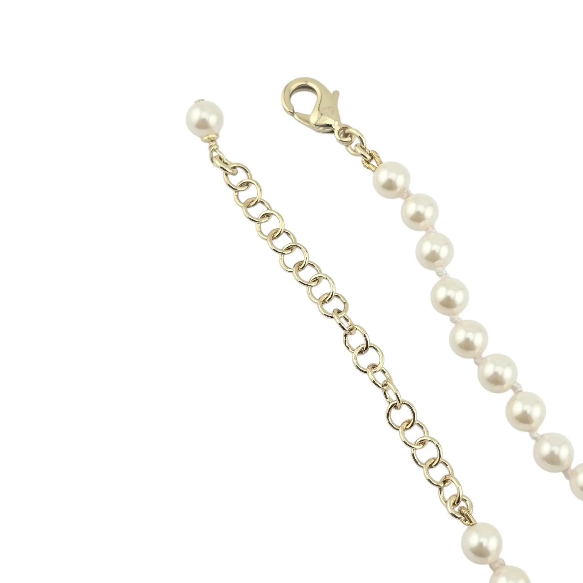 Chanel CC Long Faux Pearl Necklace 2023 CHANEL