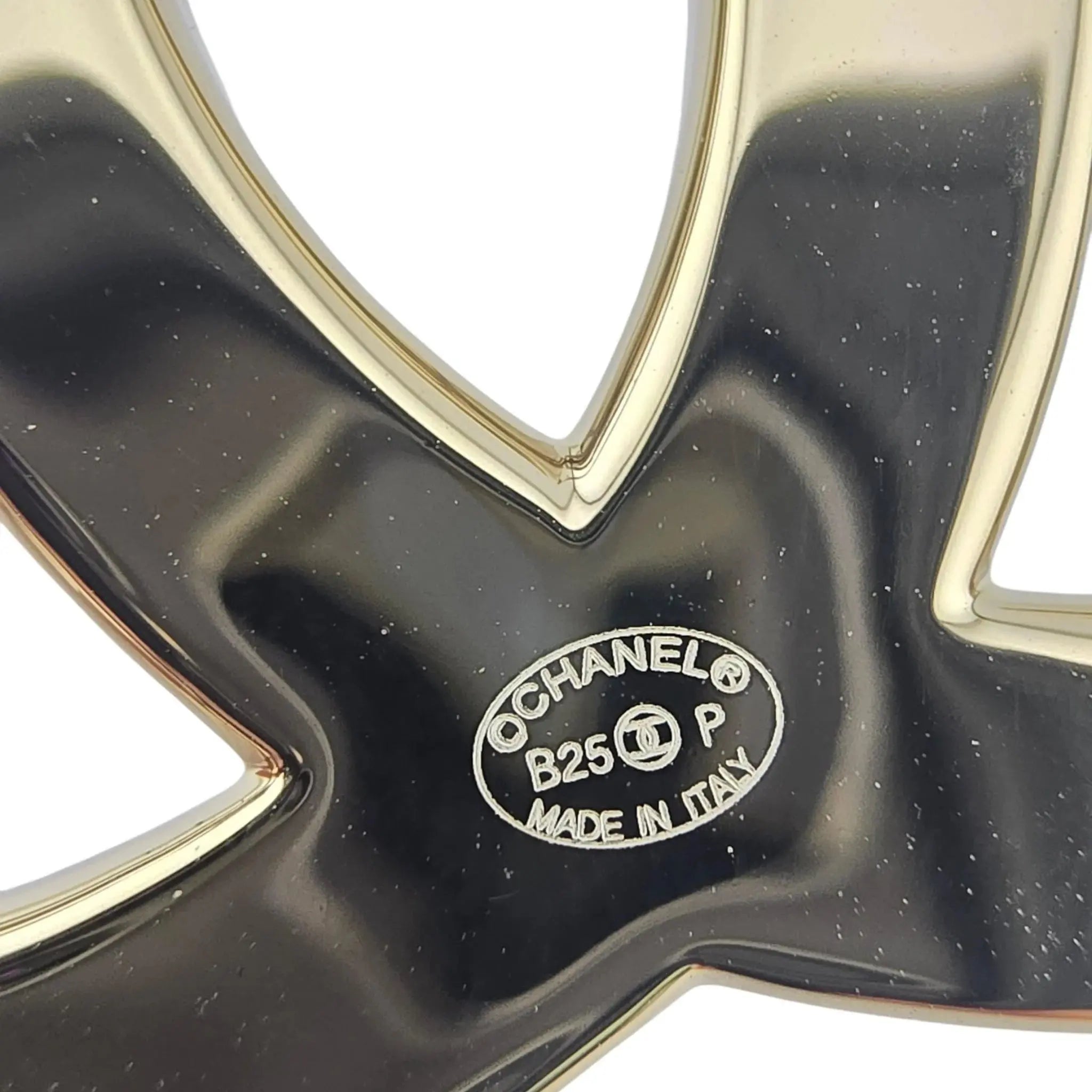 Chanel CC Gold Crystal Brooch B25 CHANEL