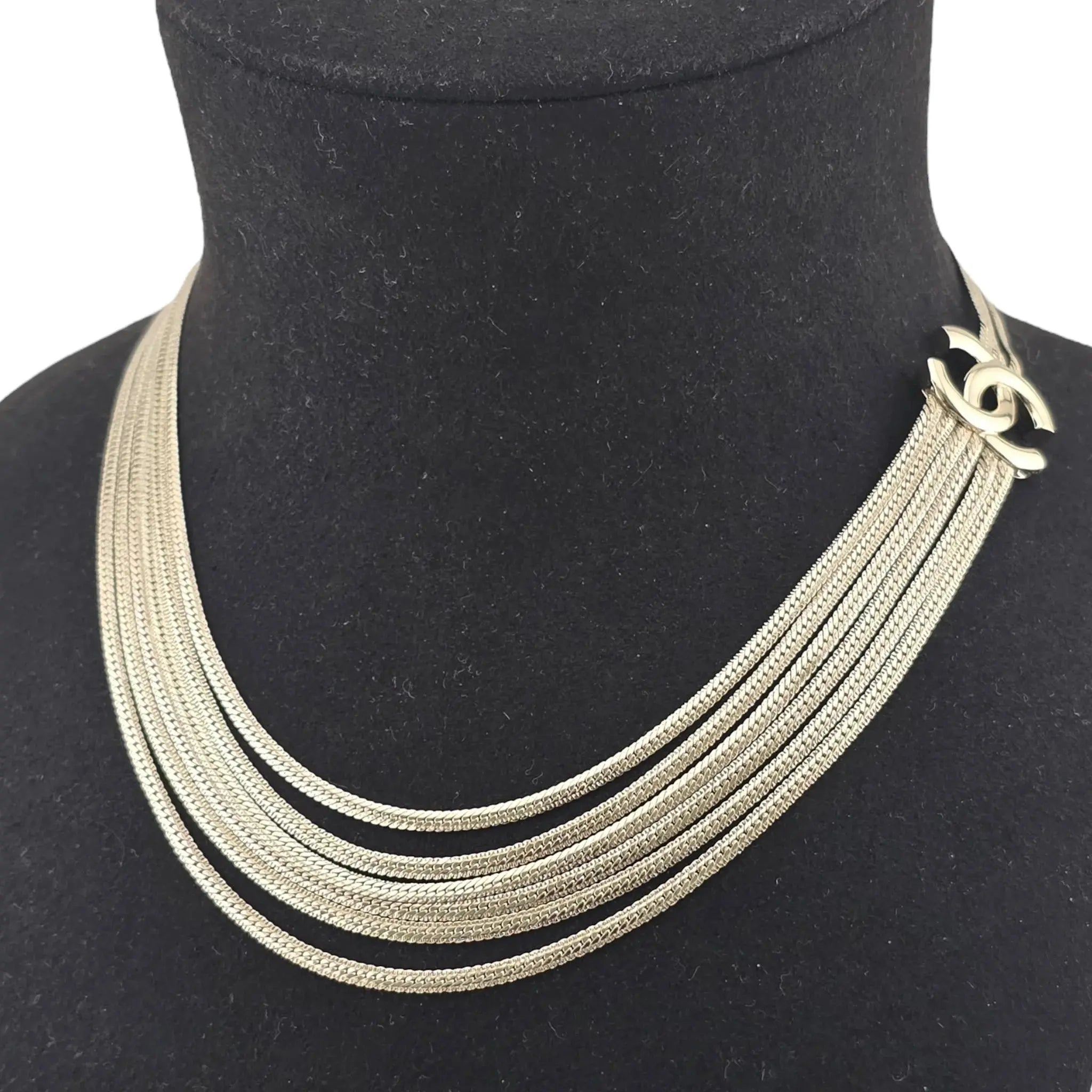 Chanel CC Gold Layer Necklace 2022 CHANEL