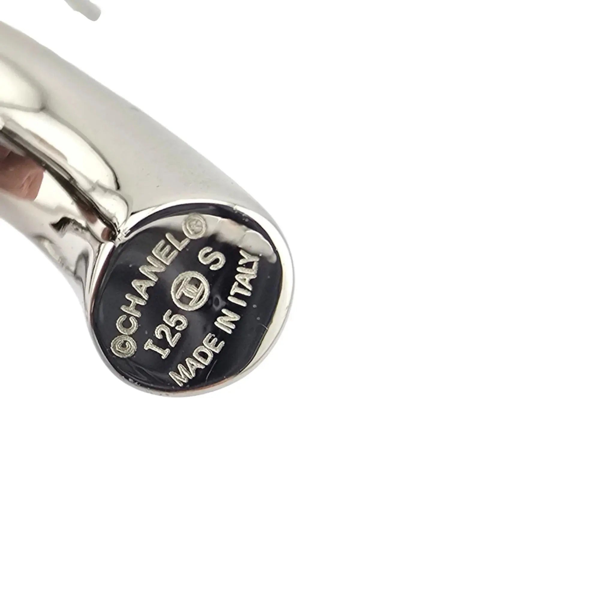 Chanel CC Crystal Heart Drop Silver Earrings 2025 CHANEL