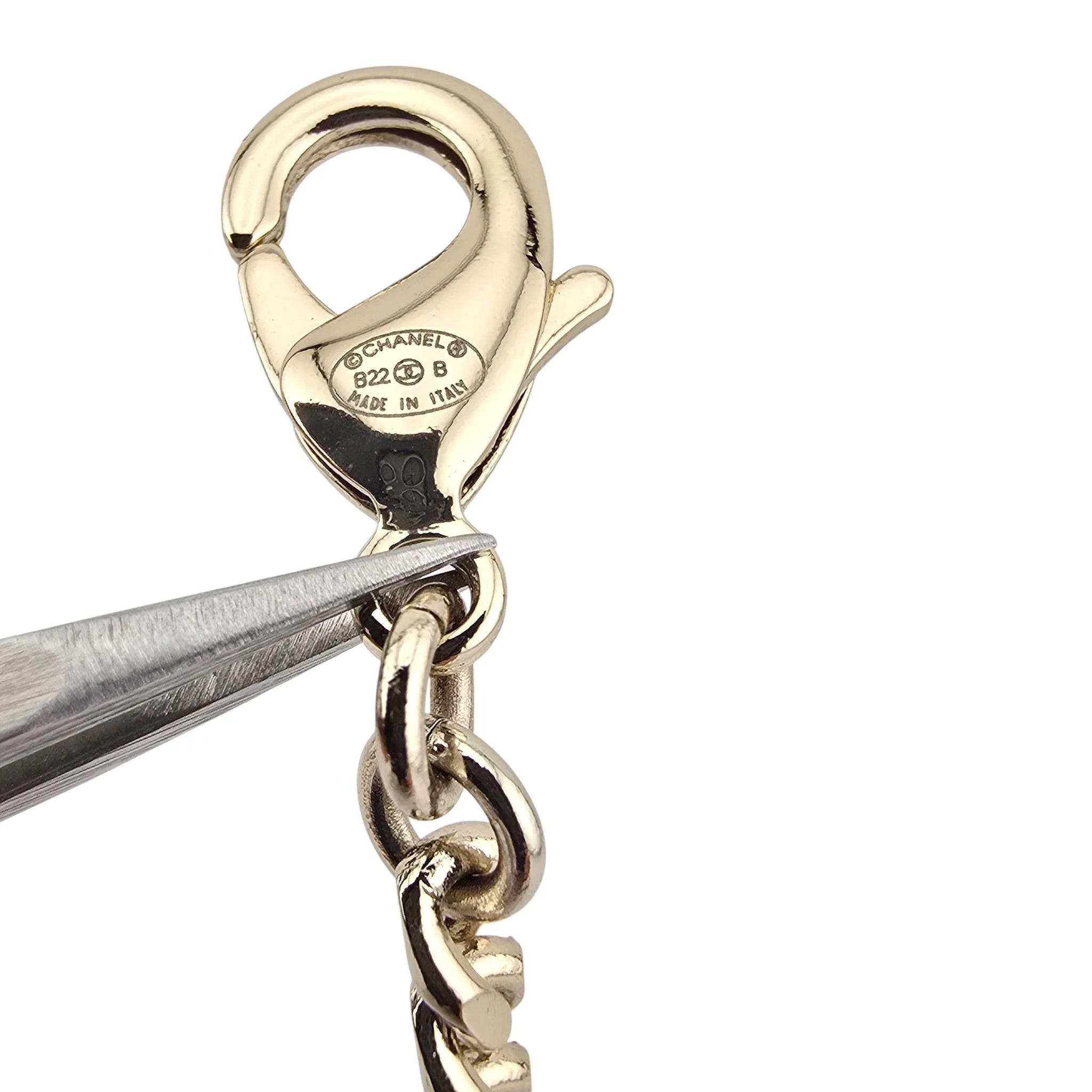 Chanel CC White Heart Long Necklace 2022 CHANEL
