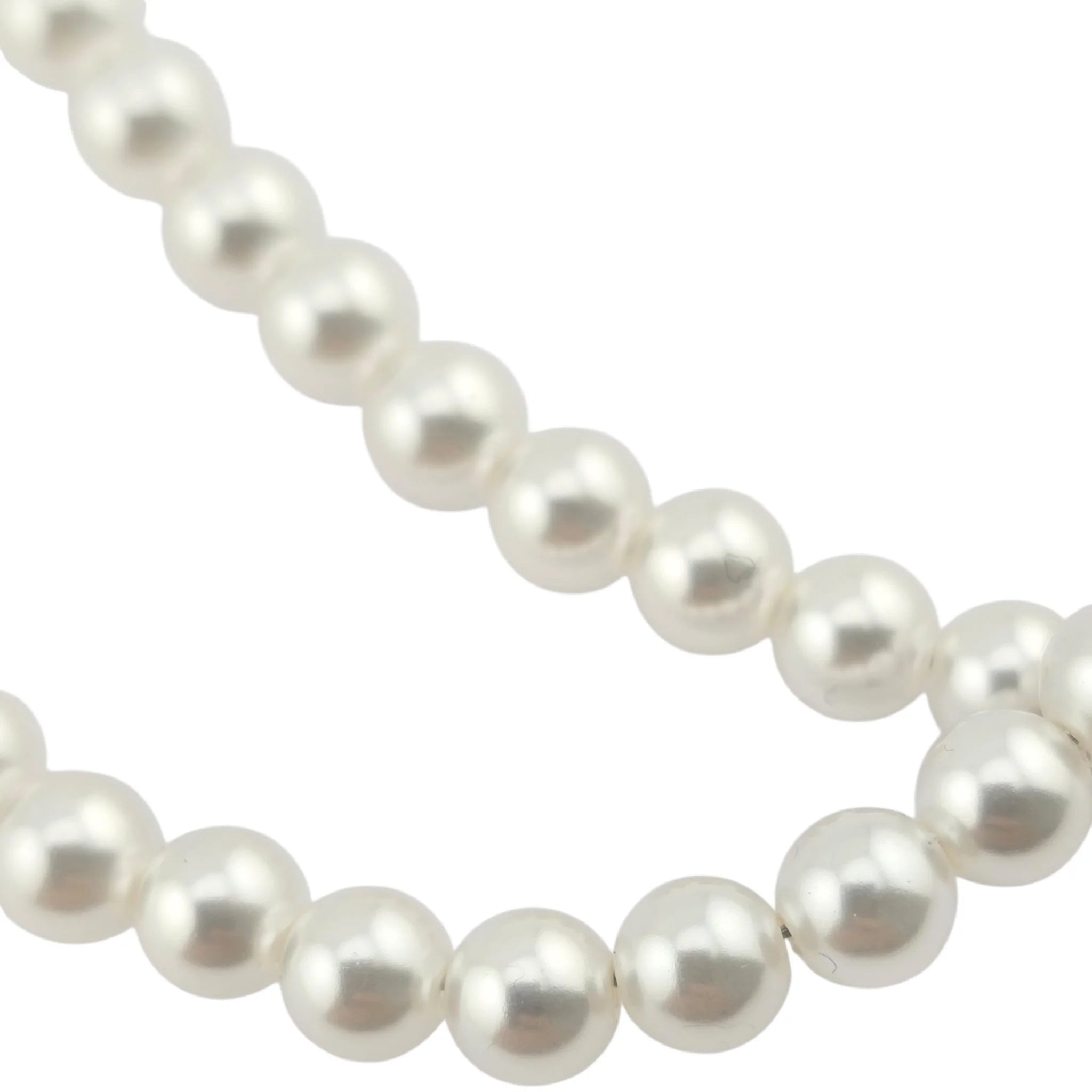 Chanel CC Long Faux Pearl Necklace Blue Heart 2025 CHANEL