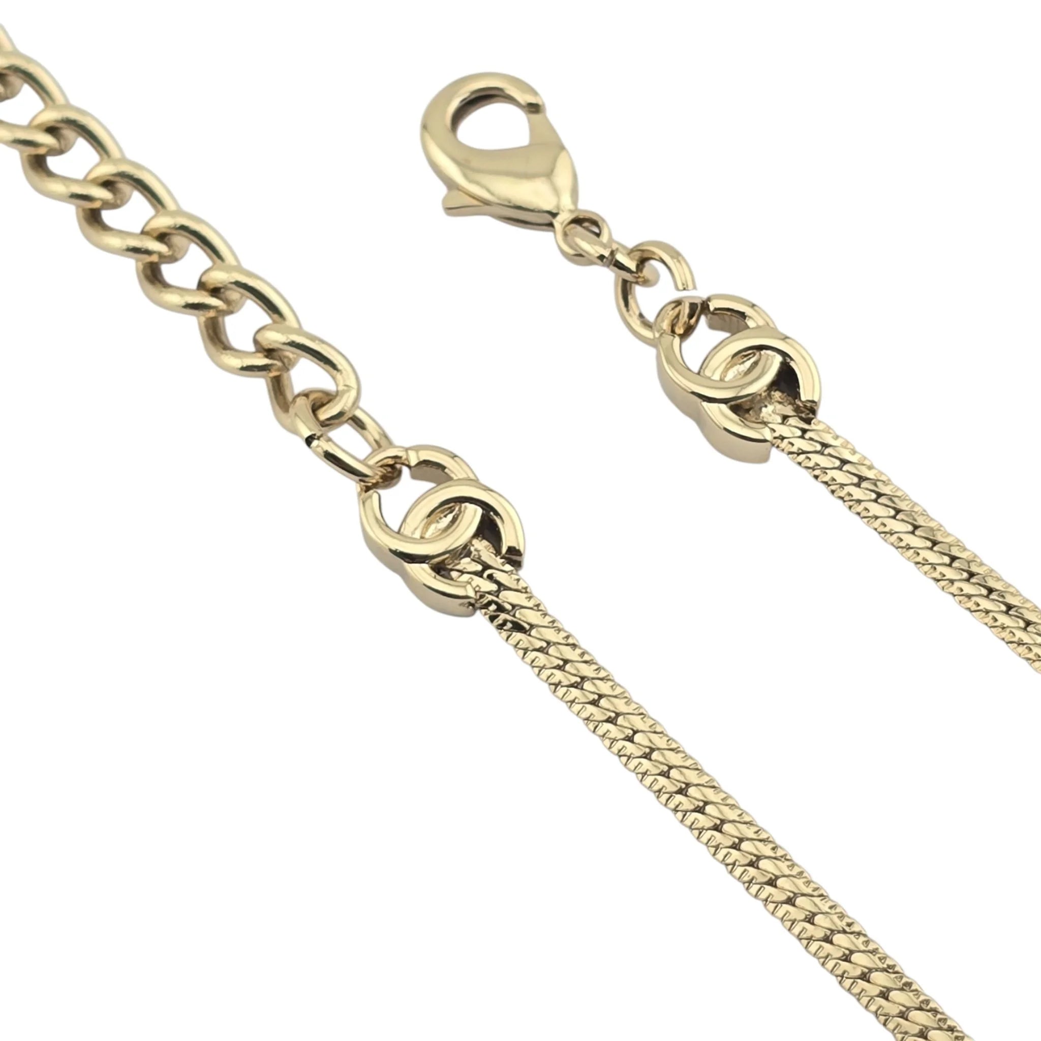 Chanel CC Thin Choker Necklace Gold 2024 CHANEL