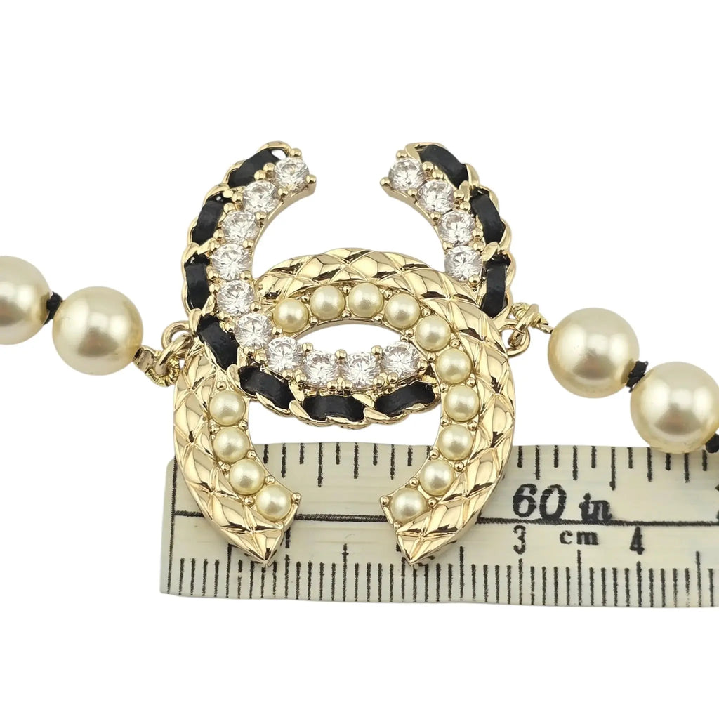 Chanel CC Long Faux Pearl Necklace 2022 CHANEL