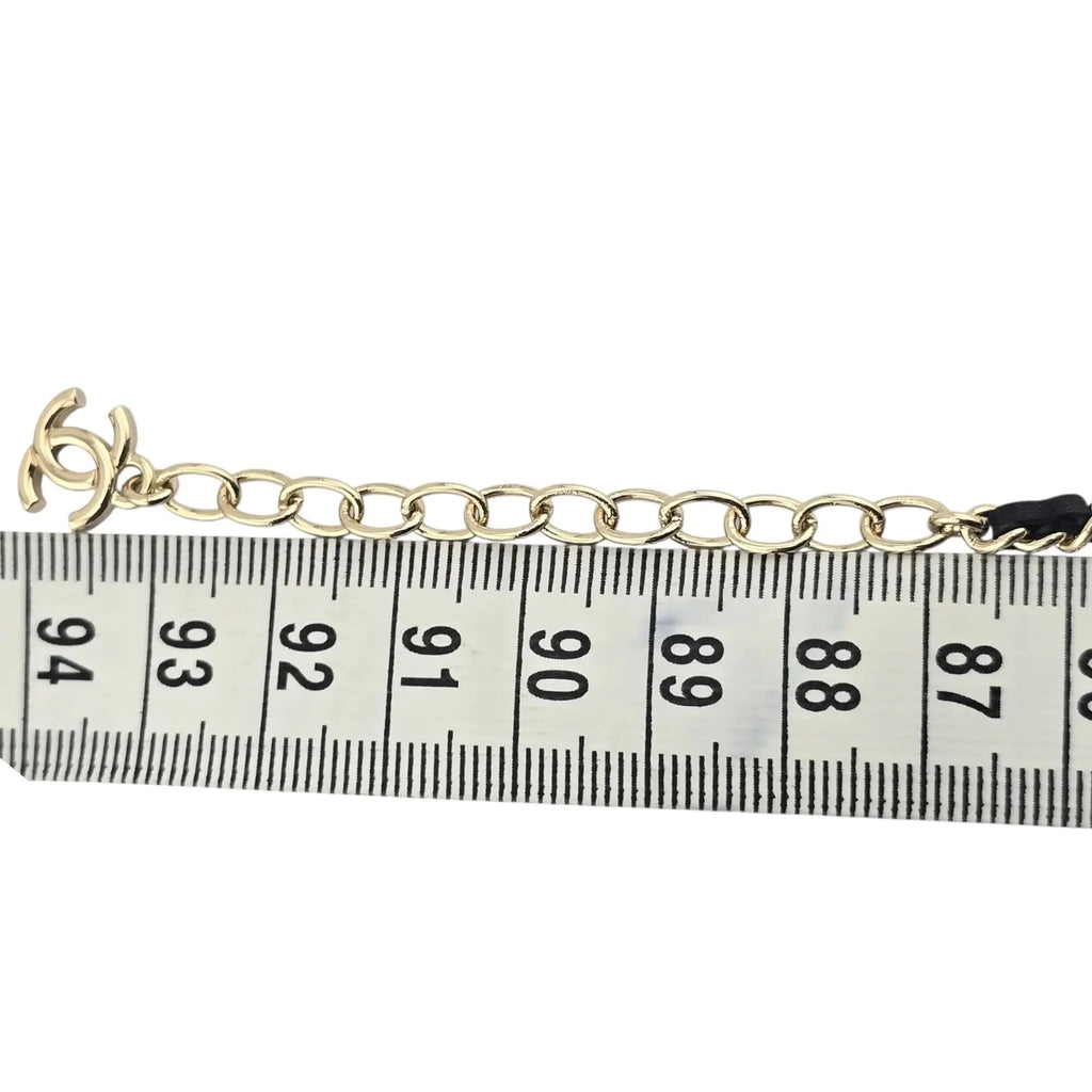 Chanel CC Matelasse Black Resin Bag Necklace 2023 CHANEL