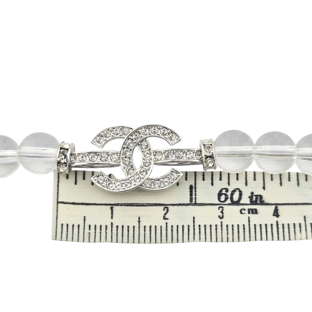 Chanel CC Transparent Pearl Choker Necklace 2025 CHANEL