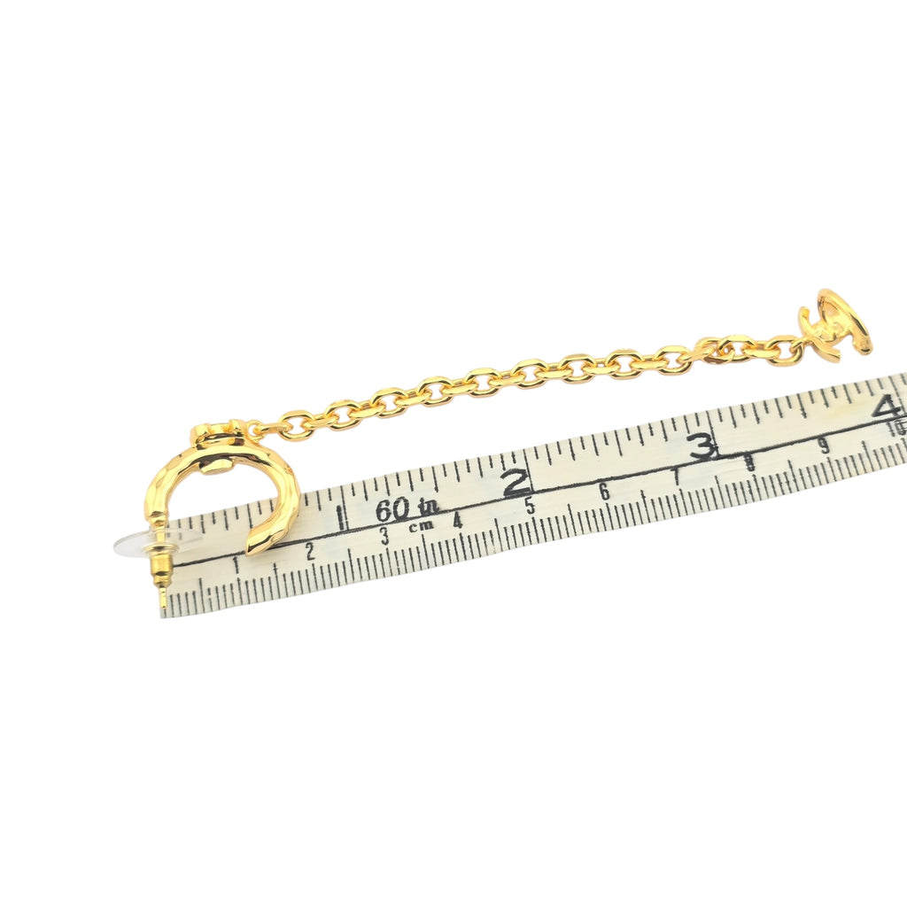 Chanel CC Gold Ear Clip Earrings 2022 CHANEL