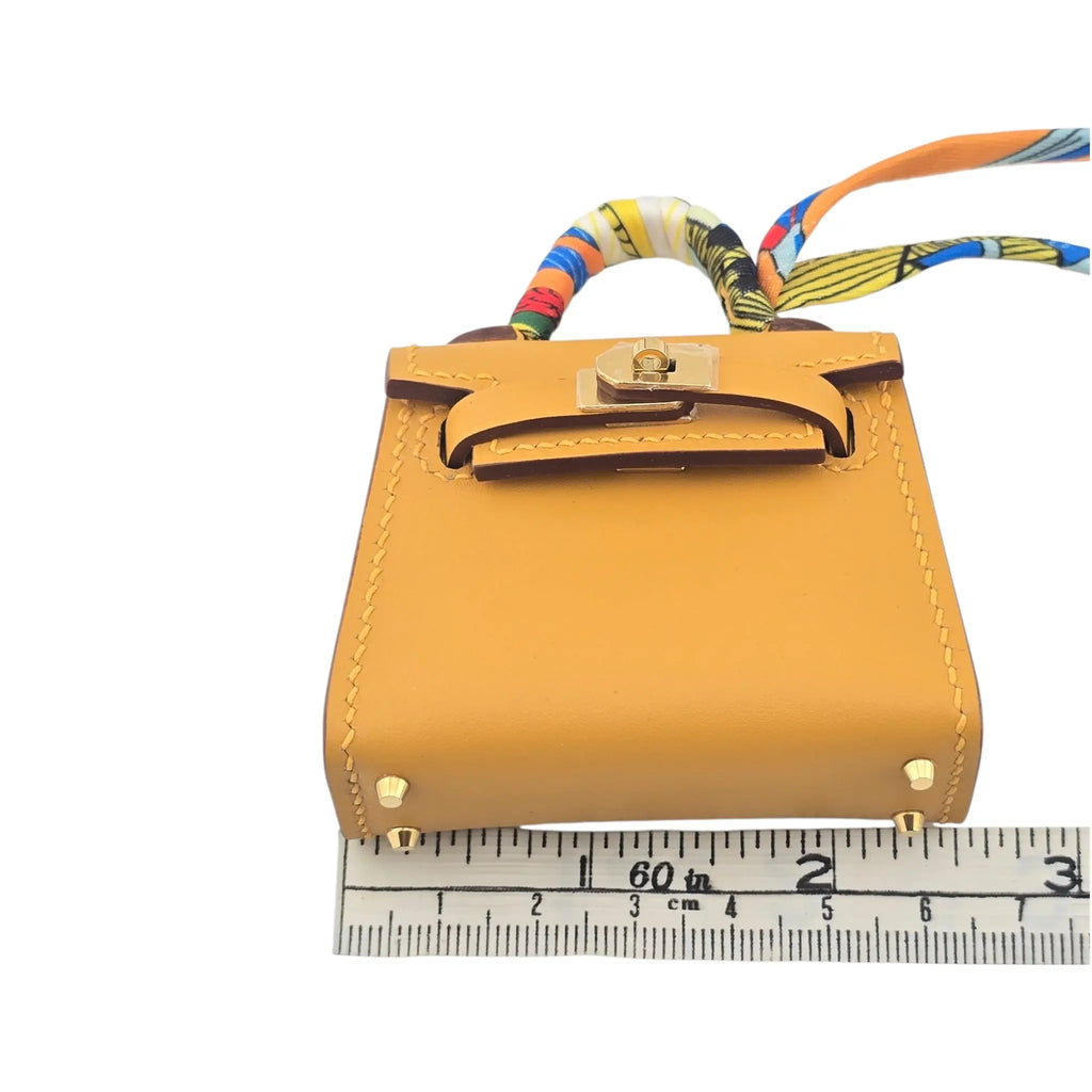 Hermes Mini Kelly Twilly Bag Charm Jaune Foin HERMES