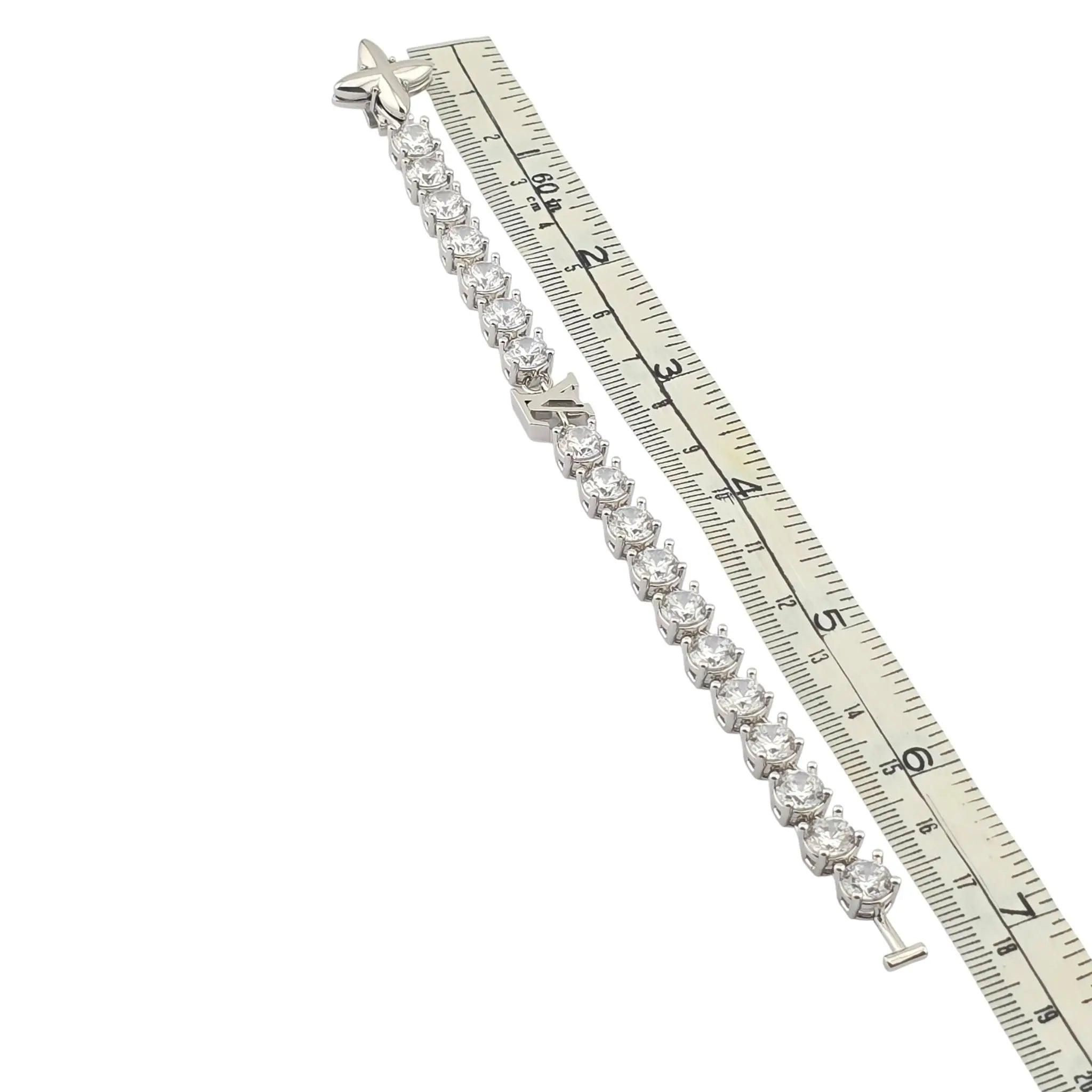 Louis Vuitton LV Crystal Silver Bracelet LOUIS VUITTON