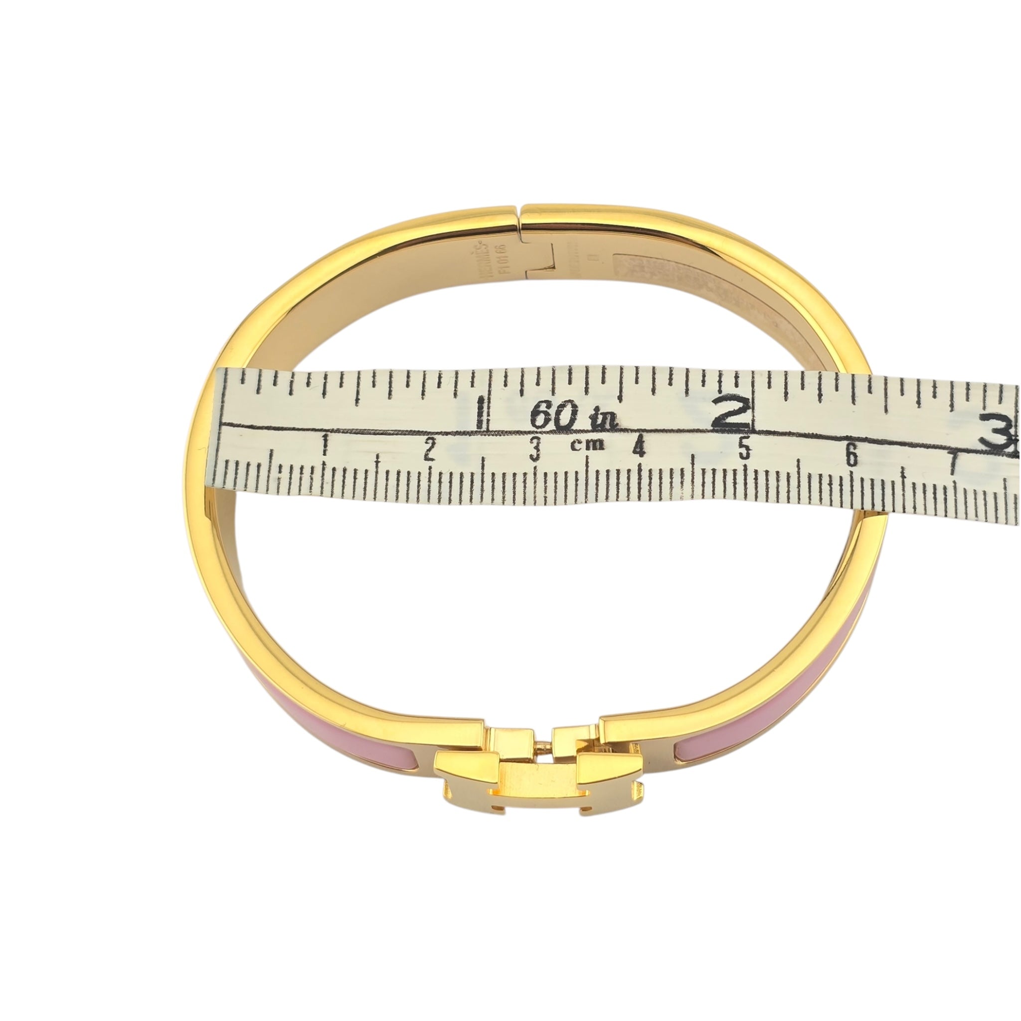 Hermes Clic H Bracelet Pink Gold GM