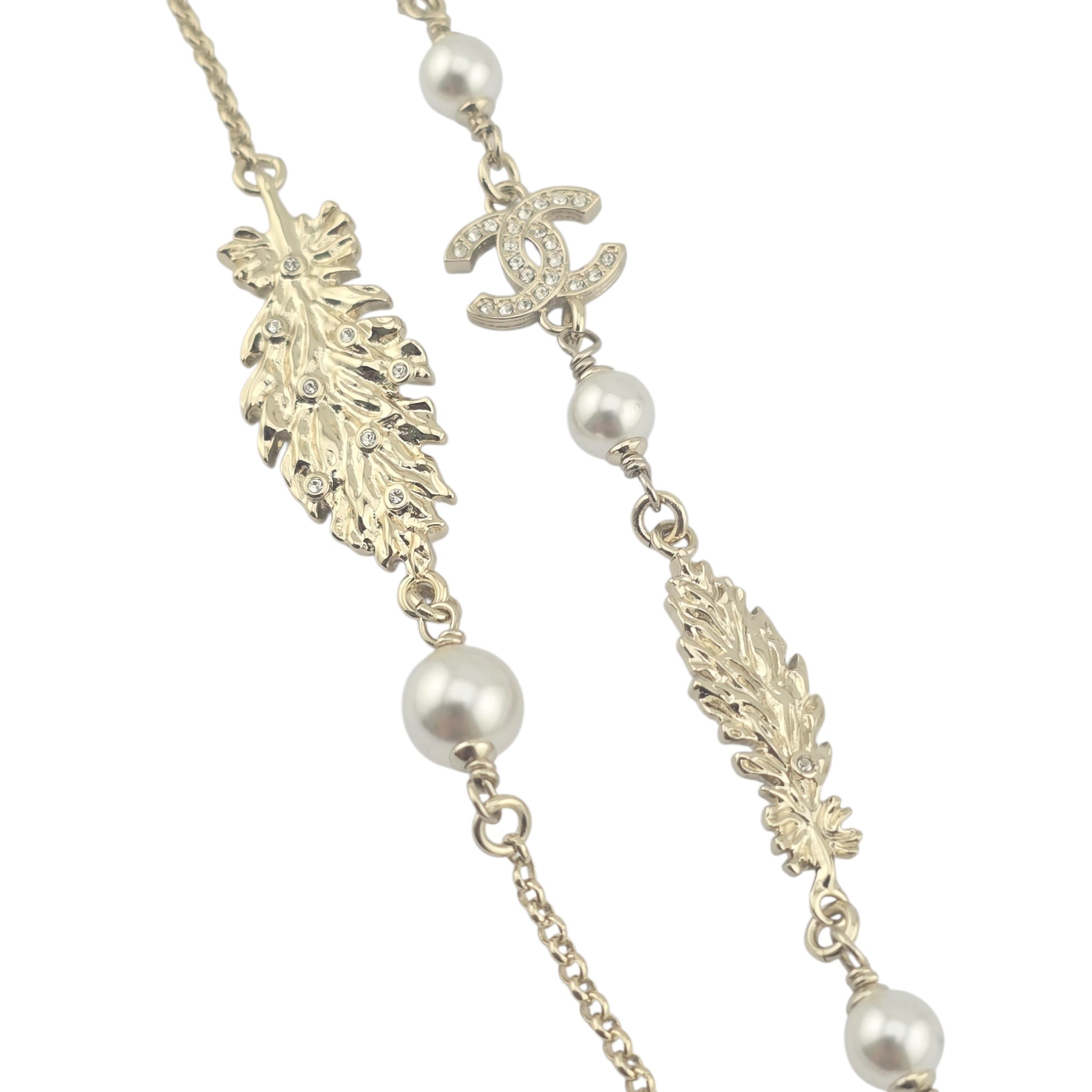 Chanel CC Long Necklace Gold 2025