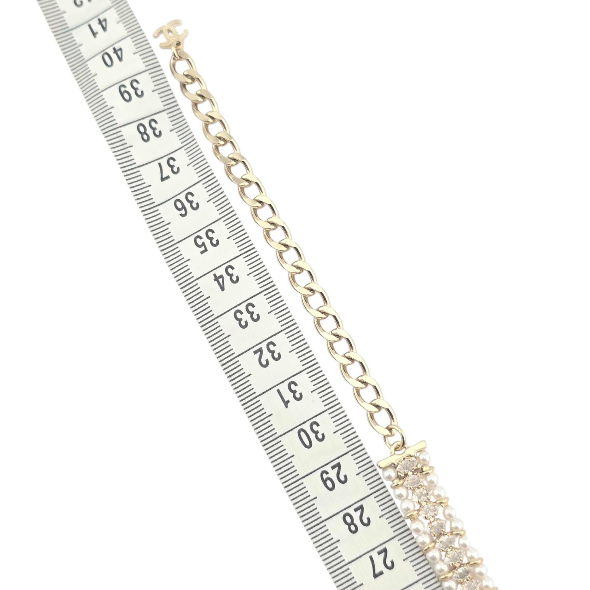 Chanel CC Faux Pearl Crystal Choker 2022