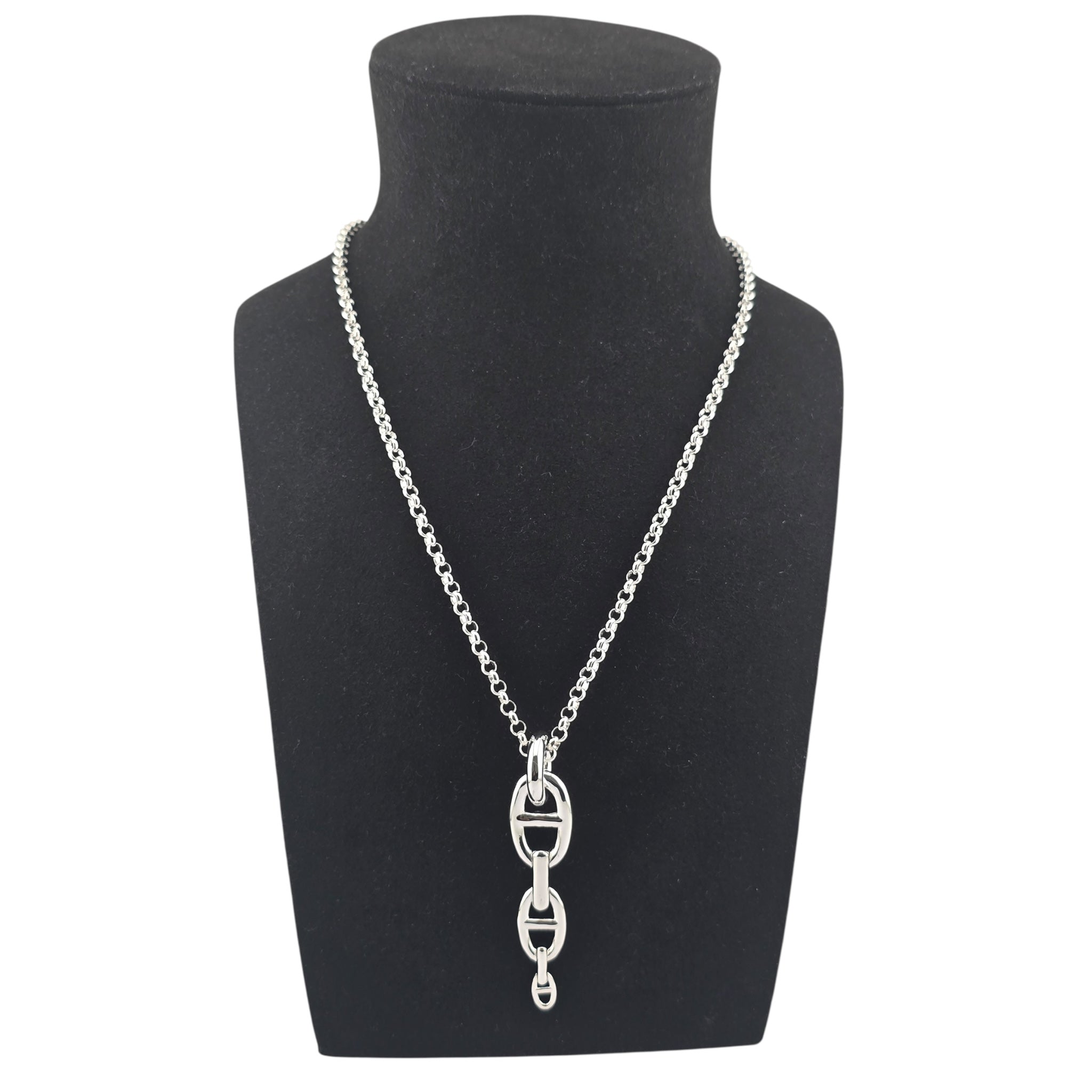 Hermes Chaine d'Ancre Enchainee Pendant Large Model
