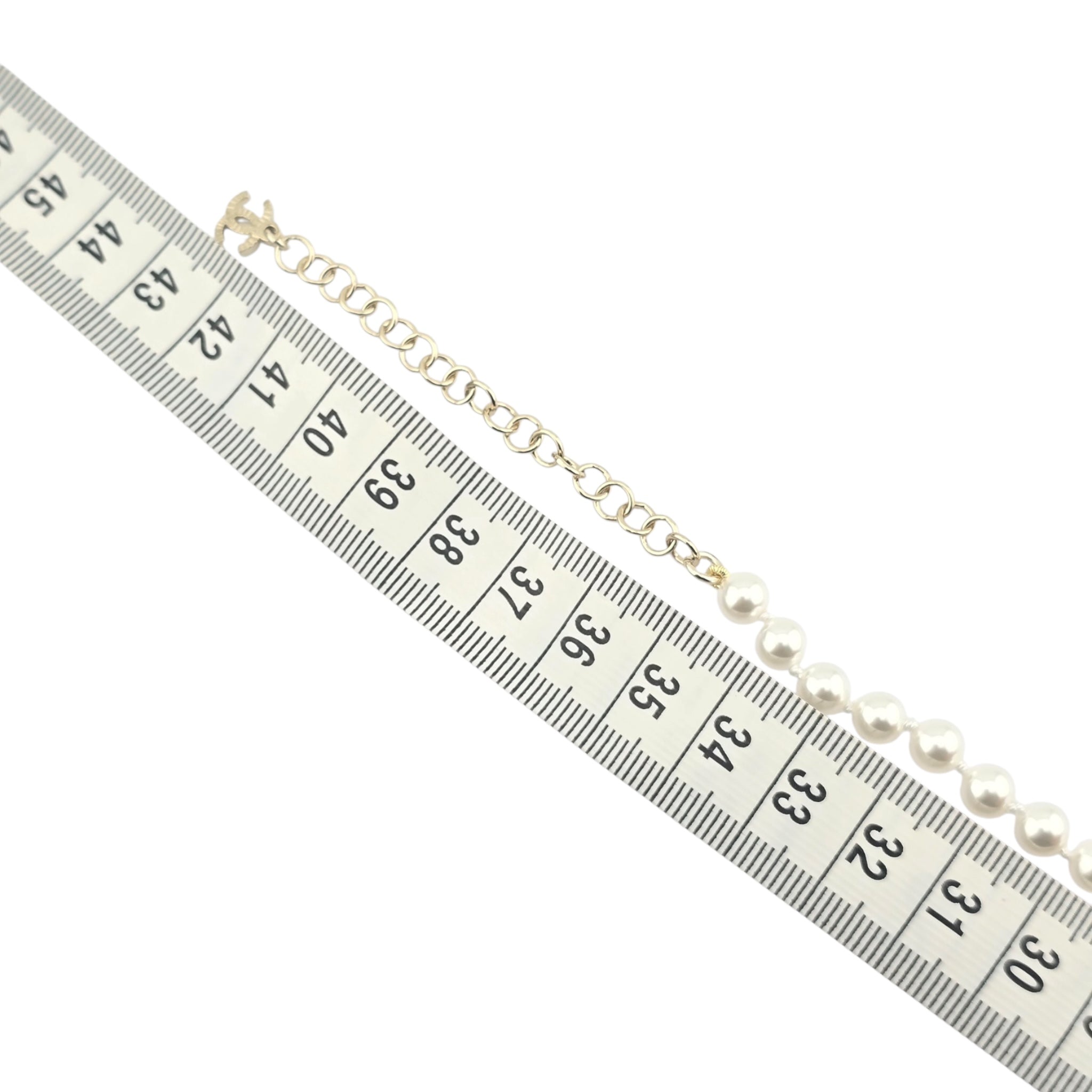 Chanel CC Double Row Faux Pearl Necklace 2025