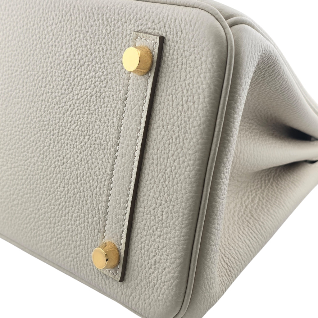 Hermes Birkin 25 Craie Togo GHW Bag
