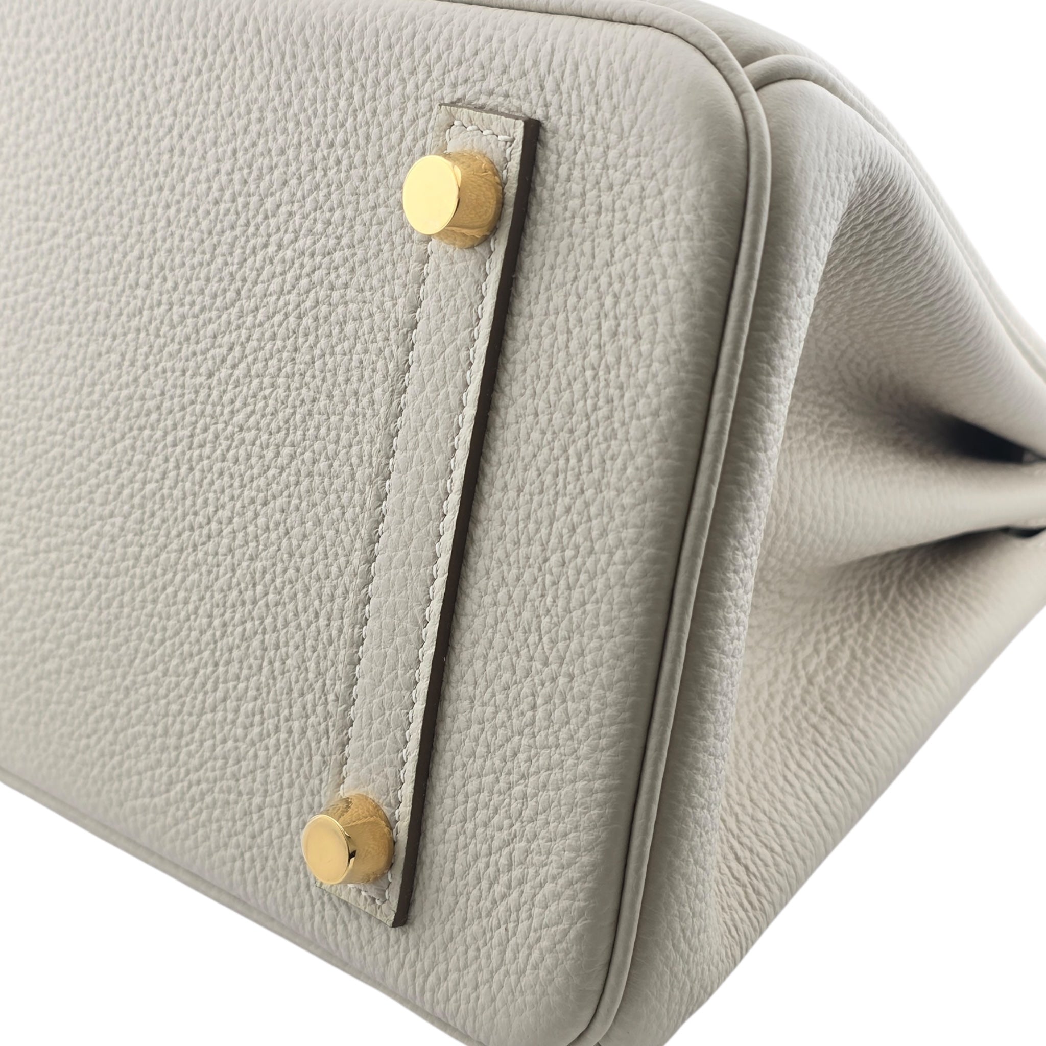 Hermes Birkin 25 Craie Togo GHW Bag