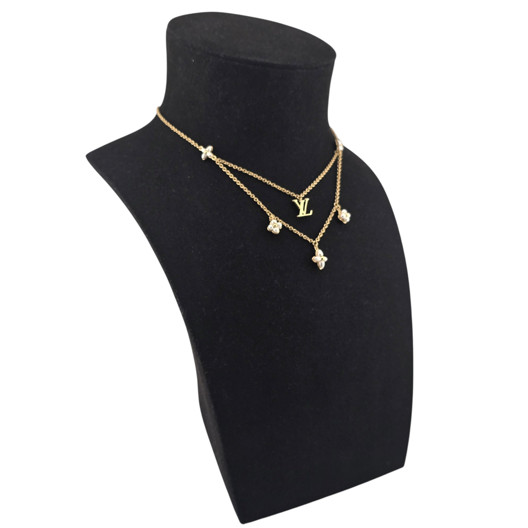 Louis Vuitton LV Floragram Gold Necklace LOUIS VUITTON