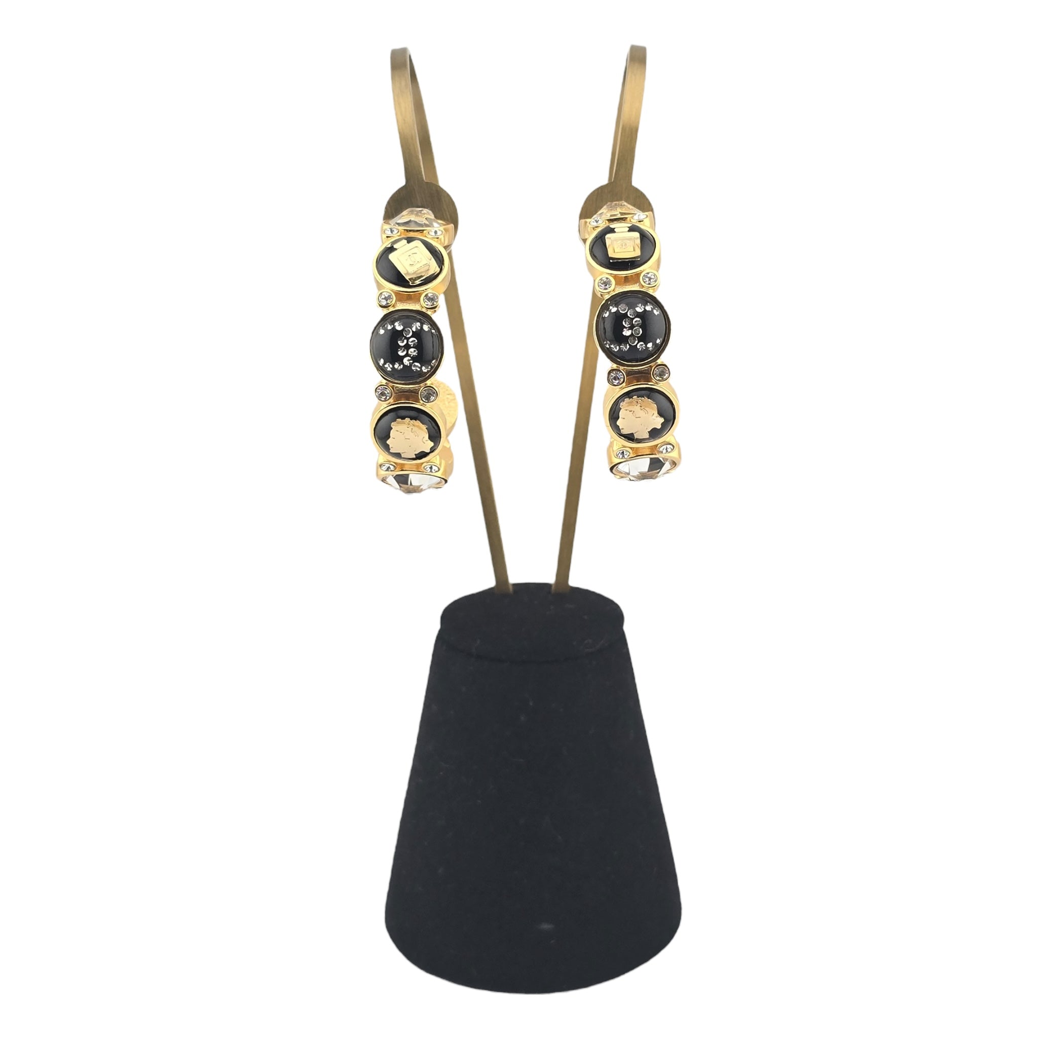 Chanel CC Gold Hoop Earrings 2020 CHANEL