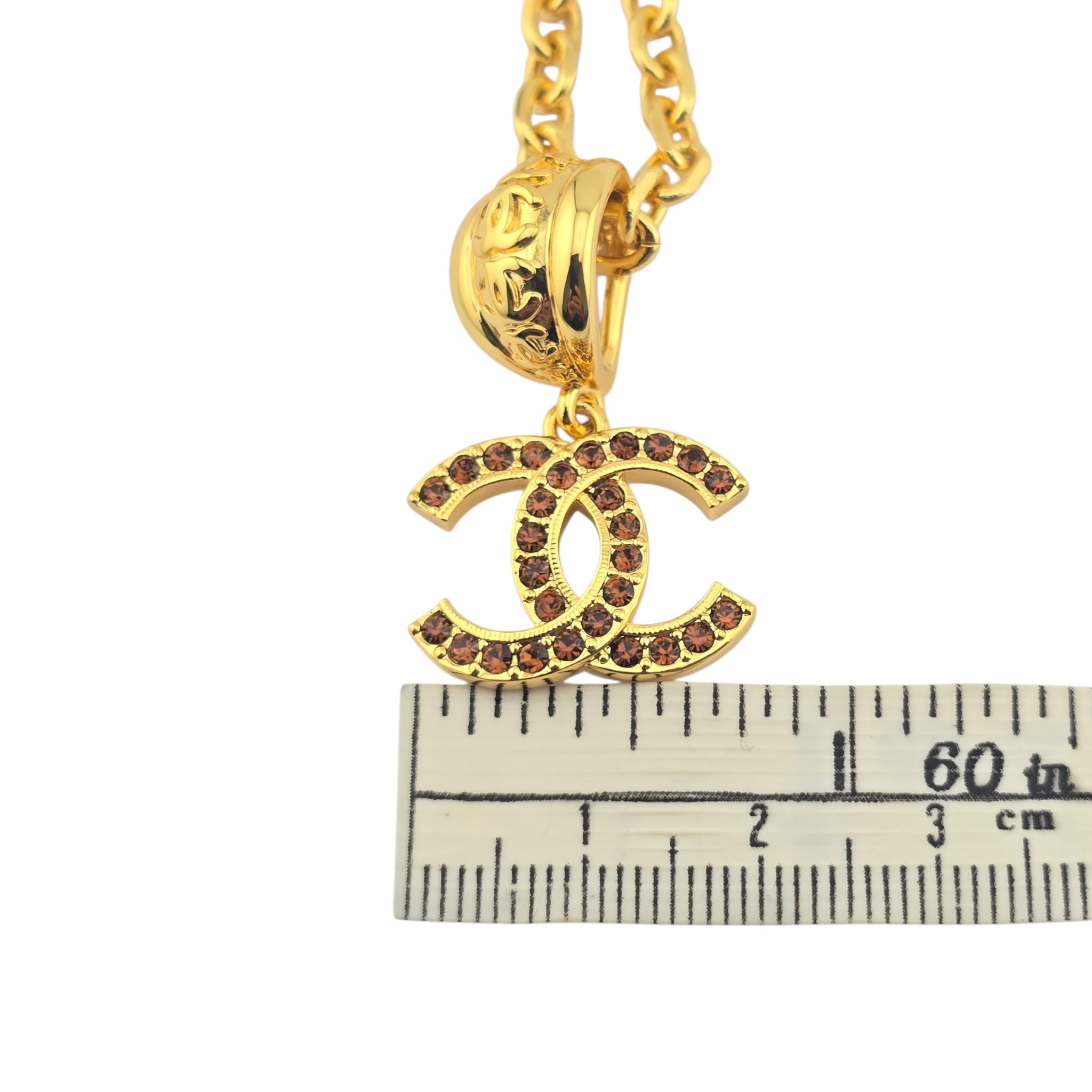 Chanel CC Gold Pendant Necklace 2025 CHANEL