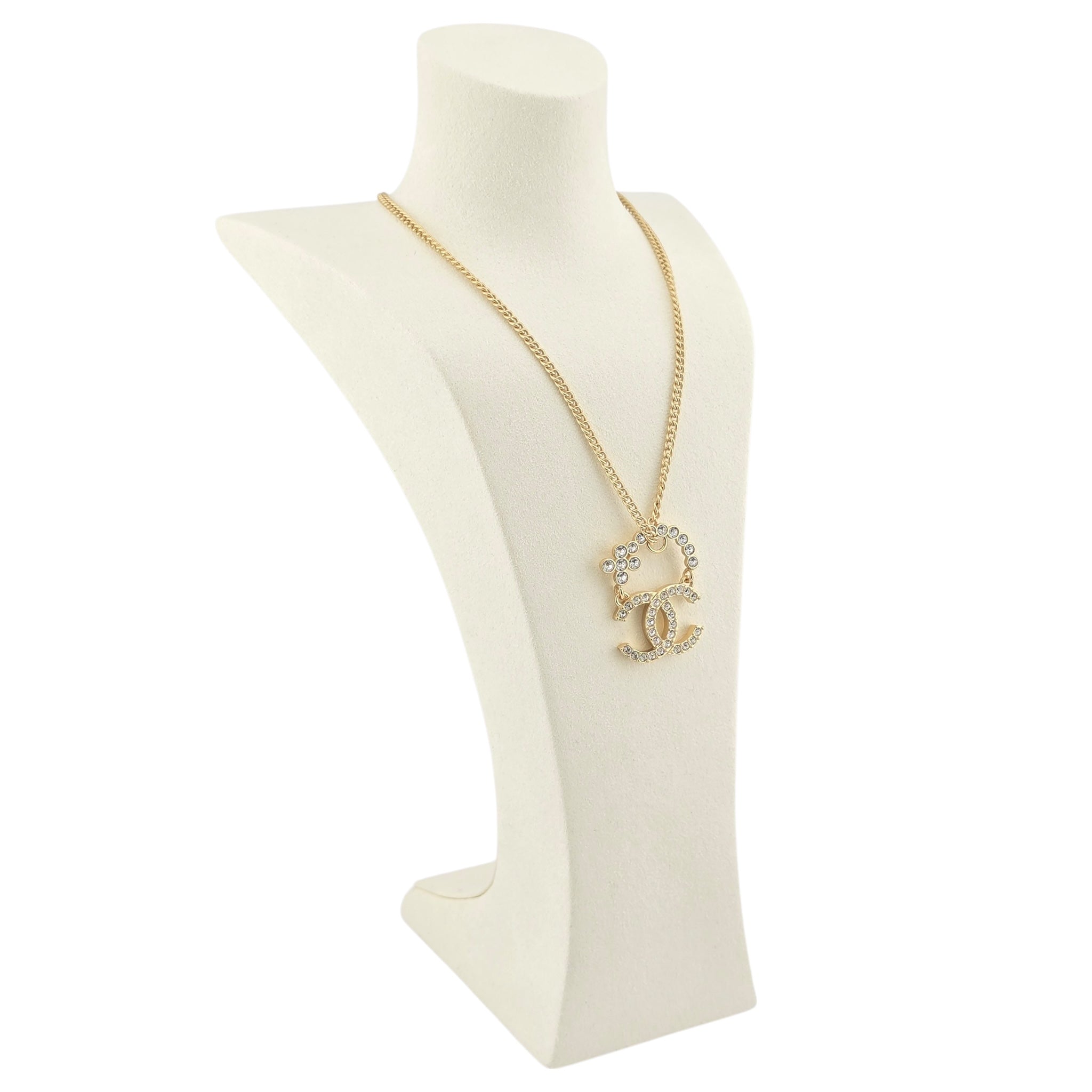 Chanel CC Gold Pendant Necklace 2023 CHANEL
