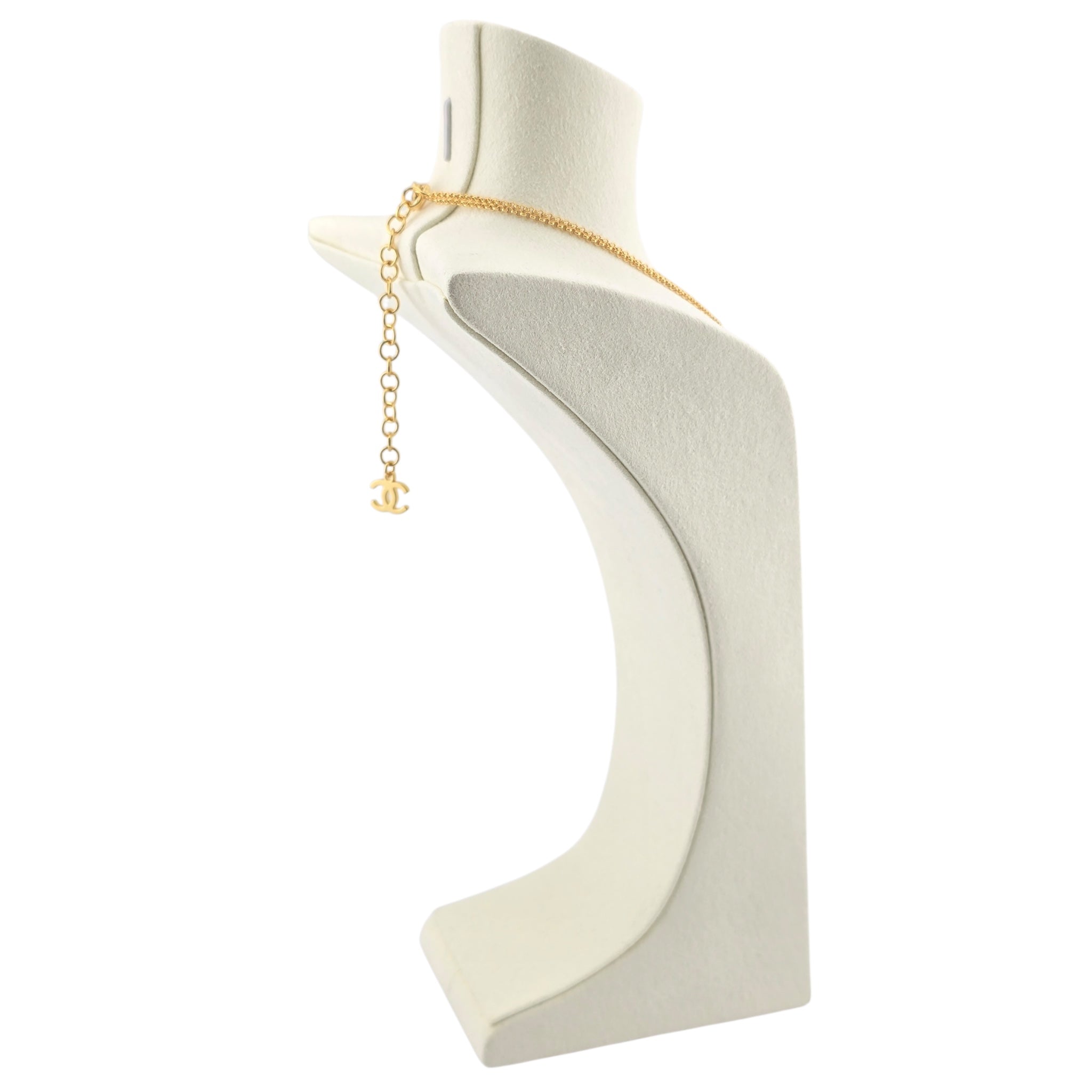 Chanel CC Round Enamel Pendant Choker Necklace 2024 CHANEL