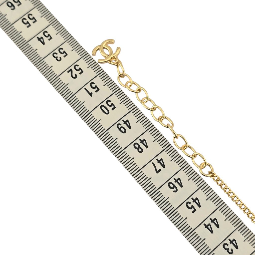 Chanel CC Gold Black Heart Pendant Necklace 2025 CHANEL