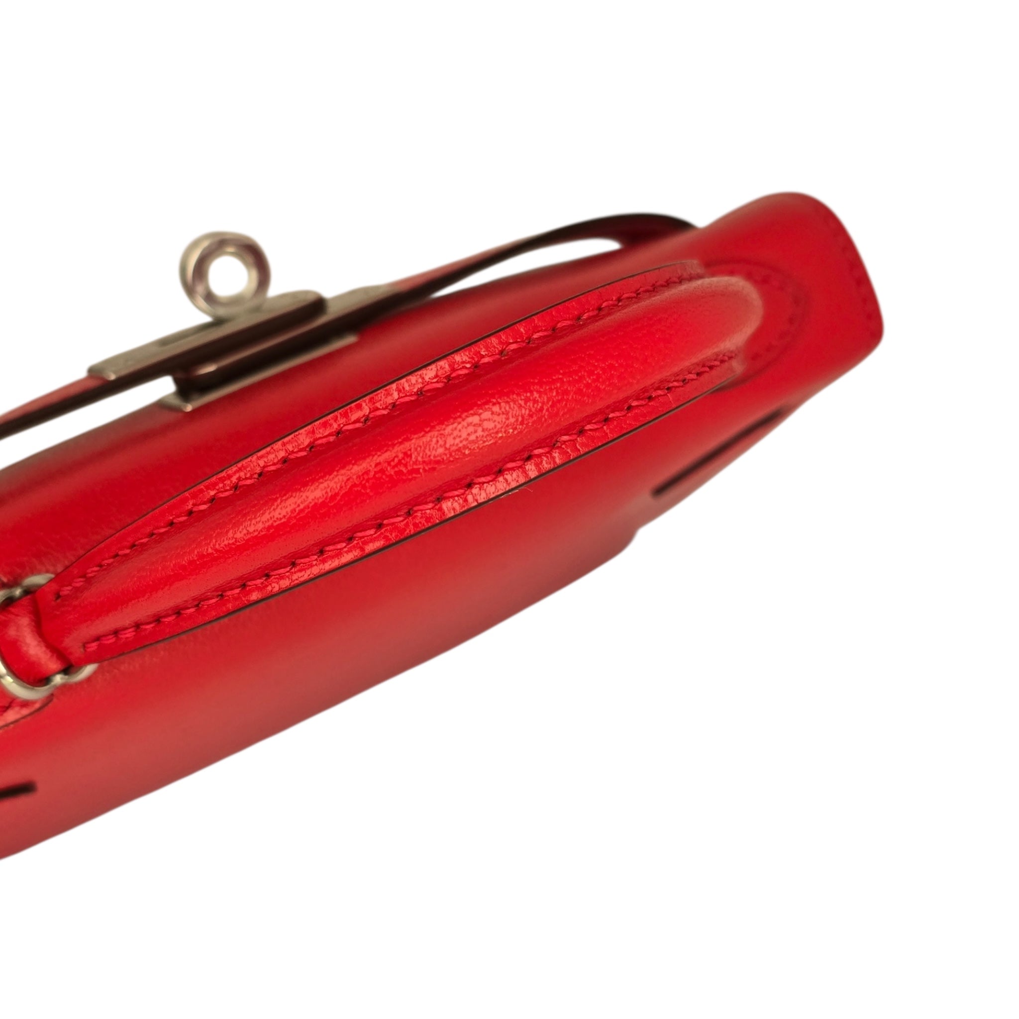 Hermes Mini Kelly II Rouge De Coeur Chèvre Chamkila Palladium Hardware HERMES