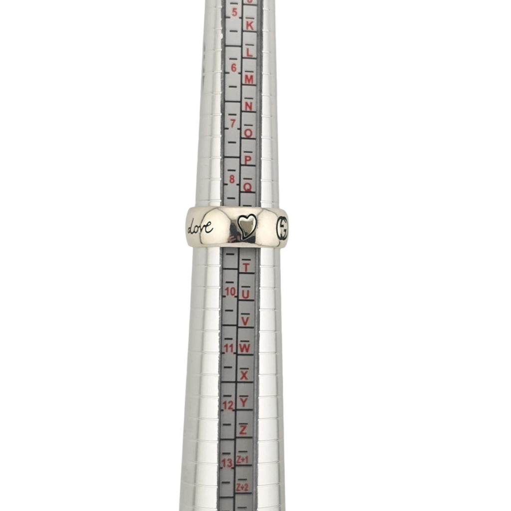 GUCCI Blind for Love Sterling Silver Ring GUCCI