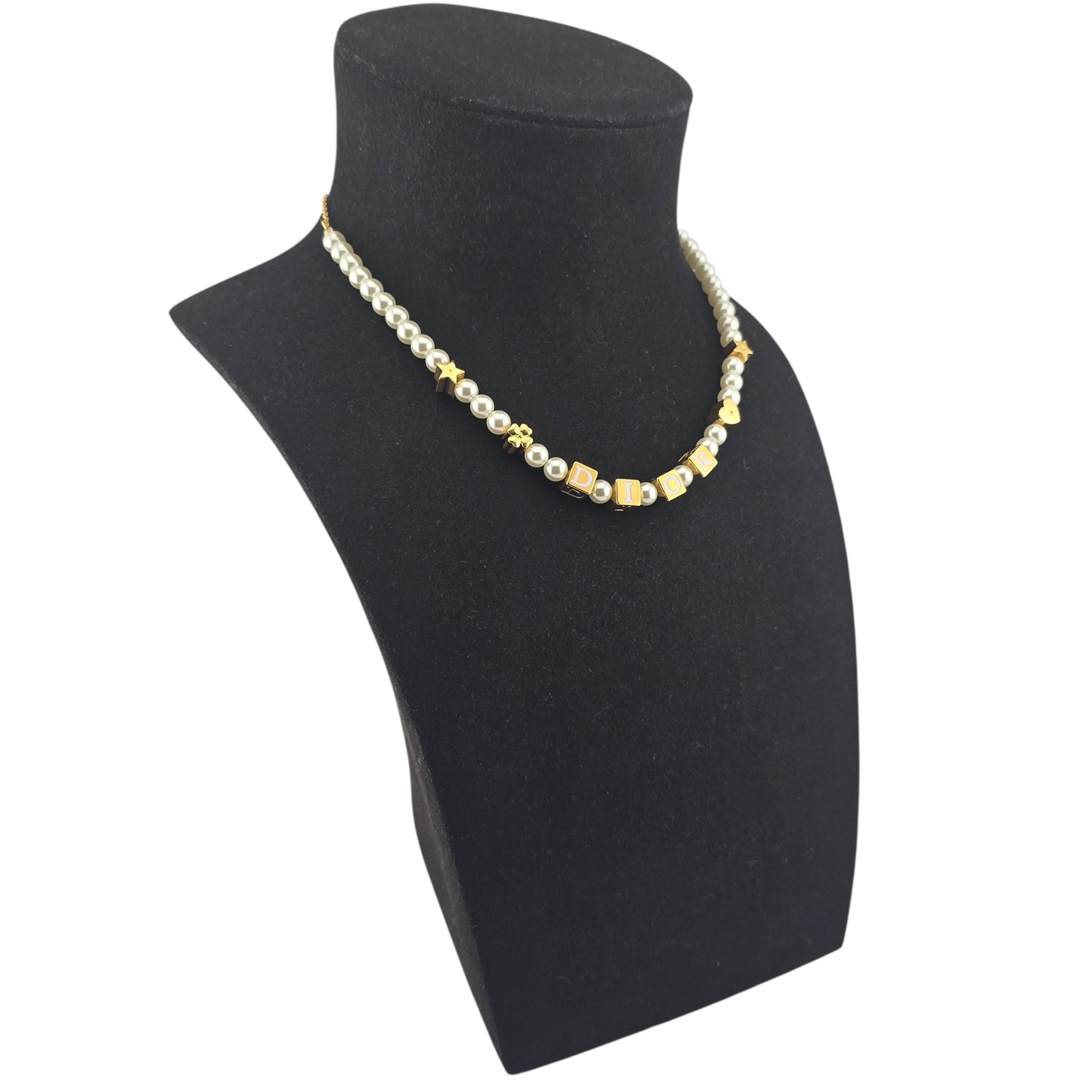 Christian Dior D-Dice Faux Pearl Necklace DIOR