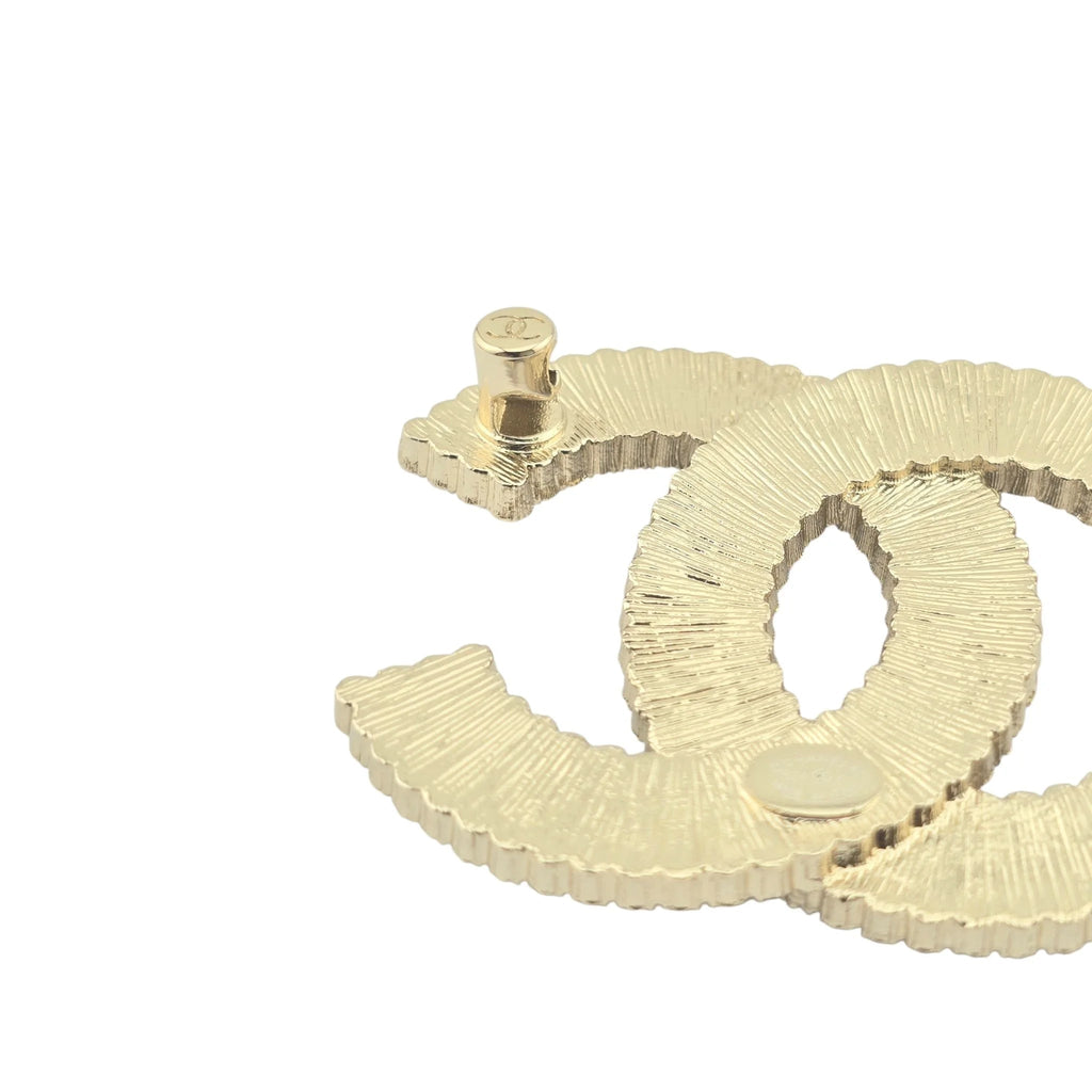 Chanel CC Gold Crystals Brooch 2024 CHANEL