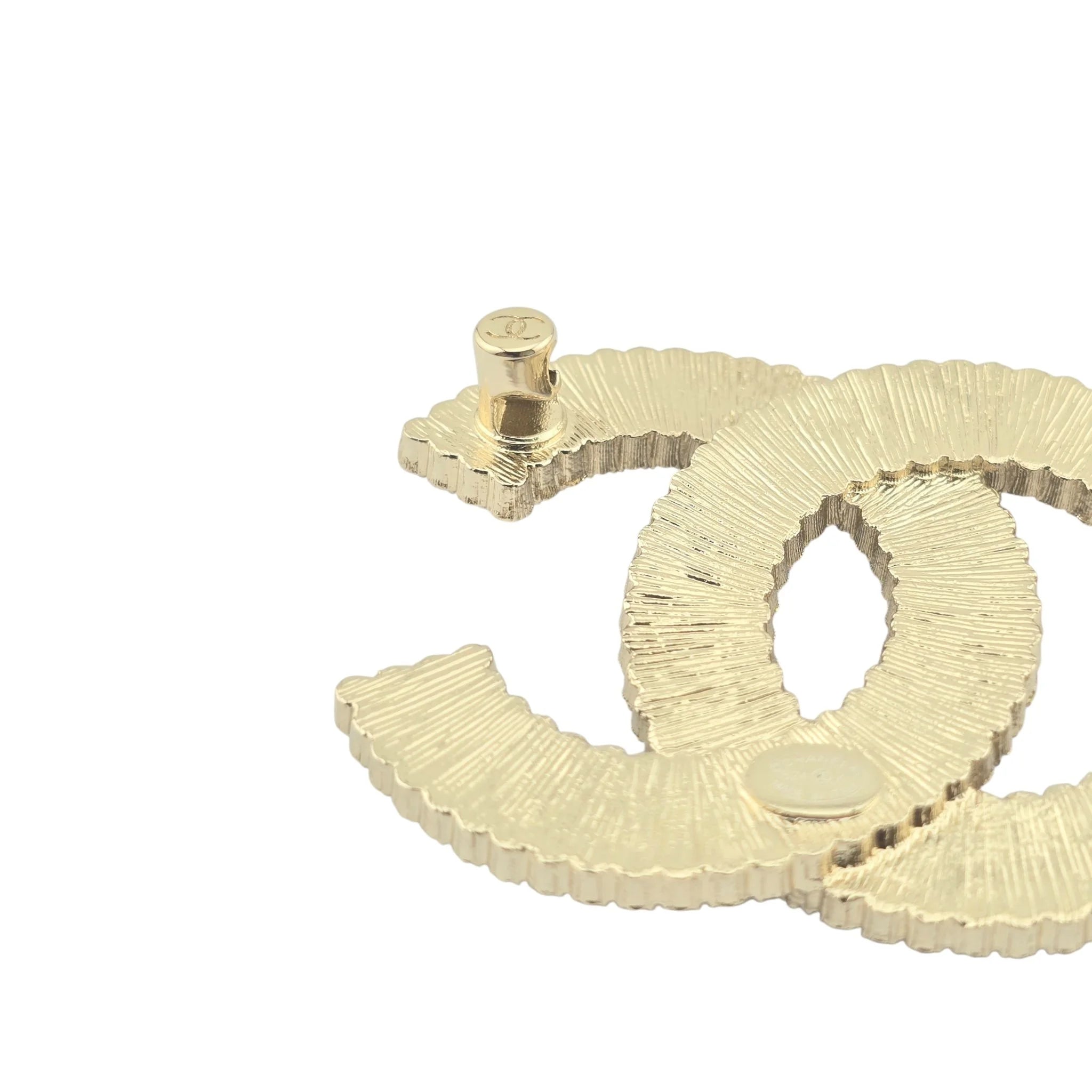 Chanel CC Gold Crystals Brooch 2024 CHANEL