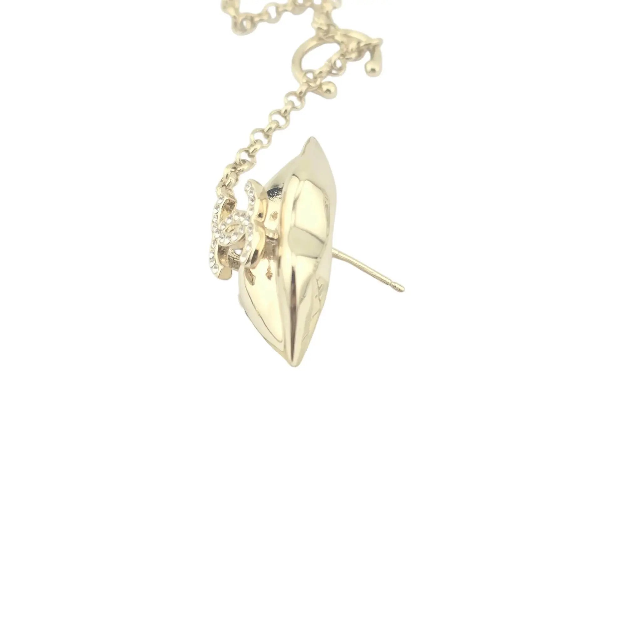 Chanel CC Crystal Lips Earrings Clip 2024 CHANEL