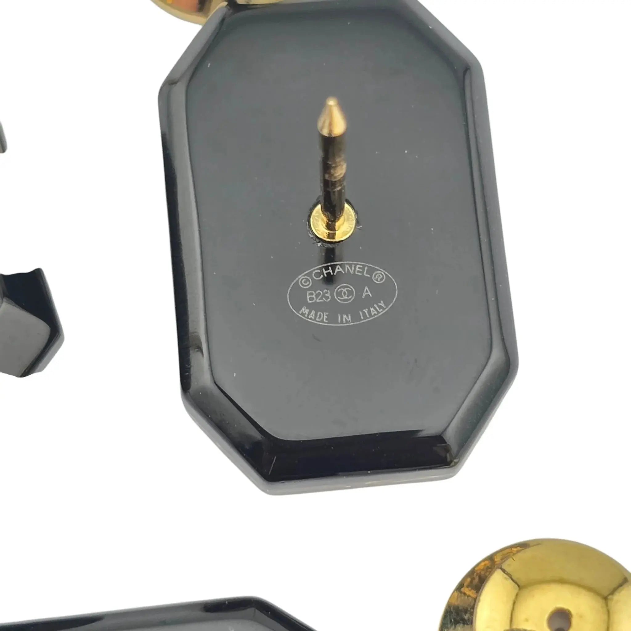 Chanel CC No 5 3 Black Gold Brooch 2023 CHANEL