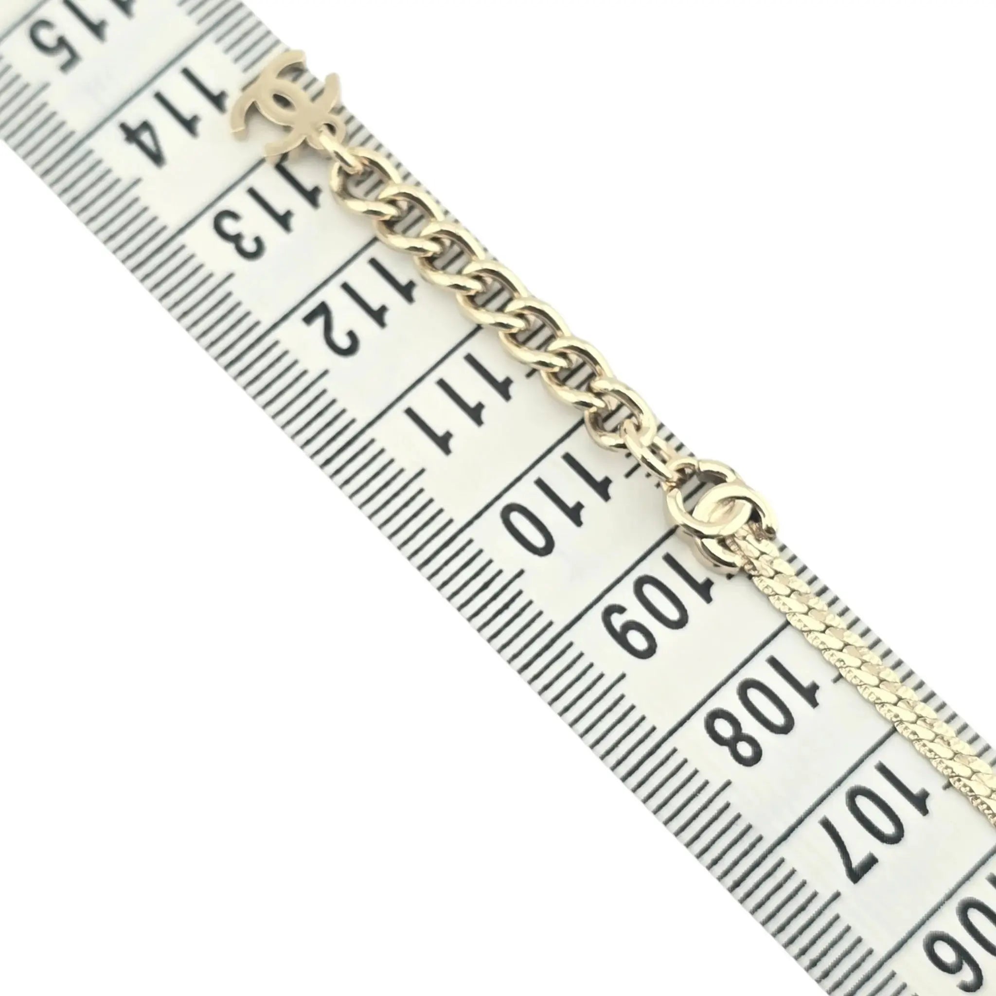 Chanel CC Gold Metal Long Necklace 2024 CHANEL