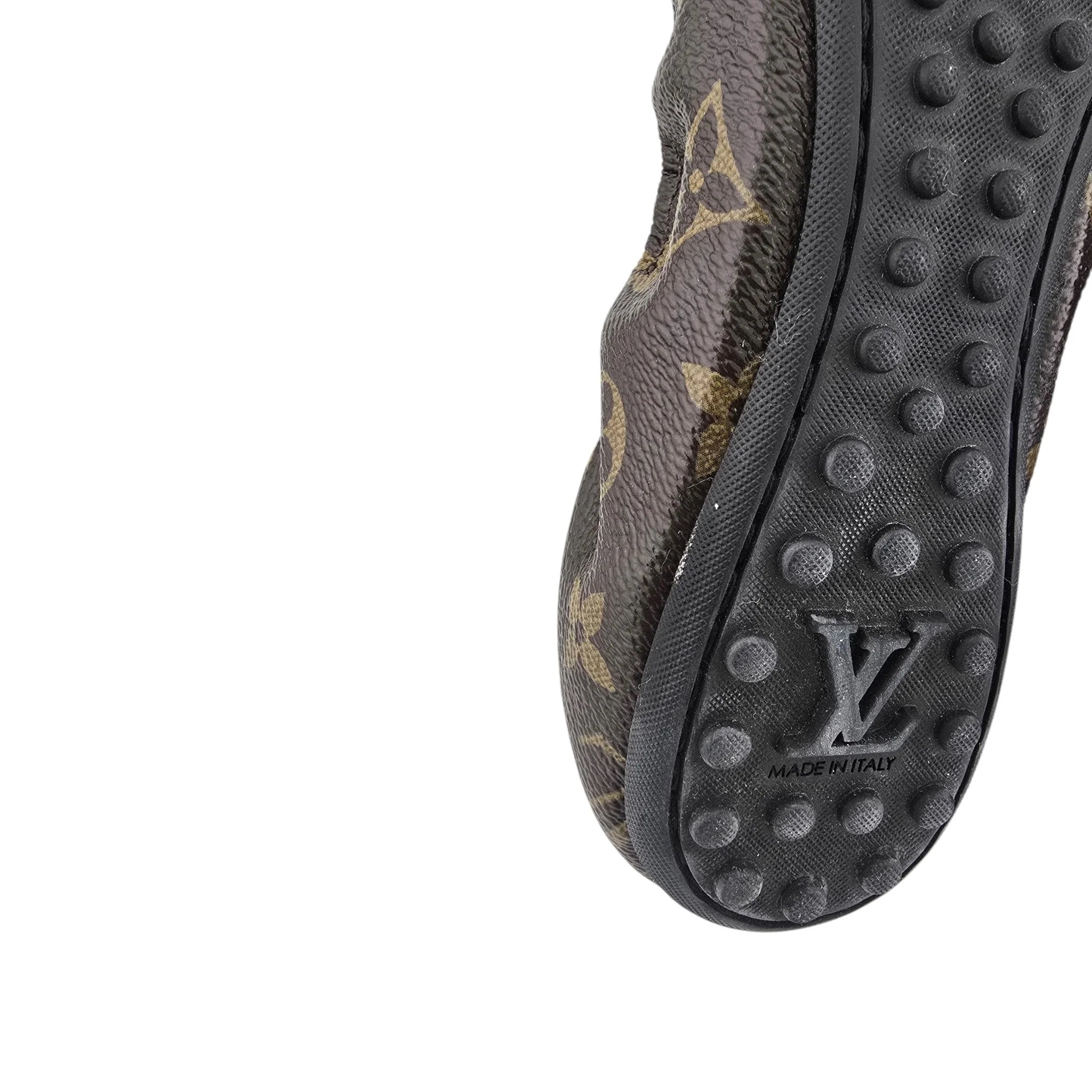 Louis Vuitton LV Brown Canvas Monogram Ballet Flats 39 LOUIS VUITTON