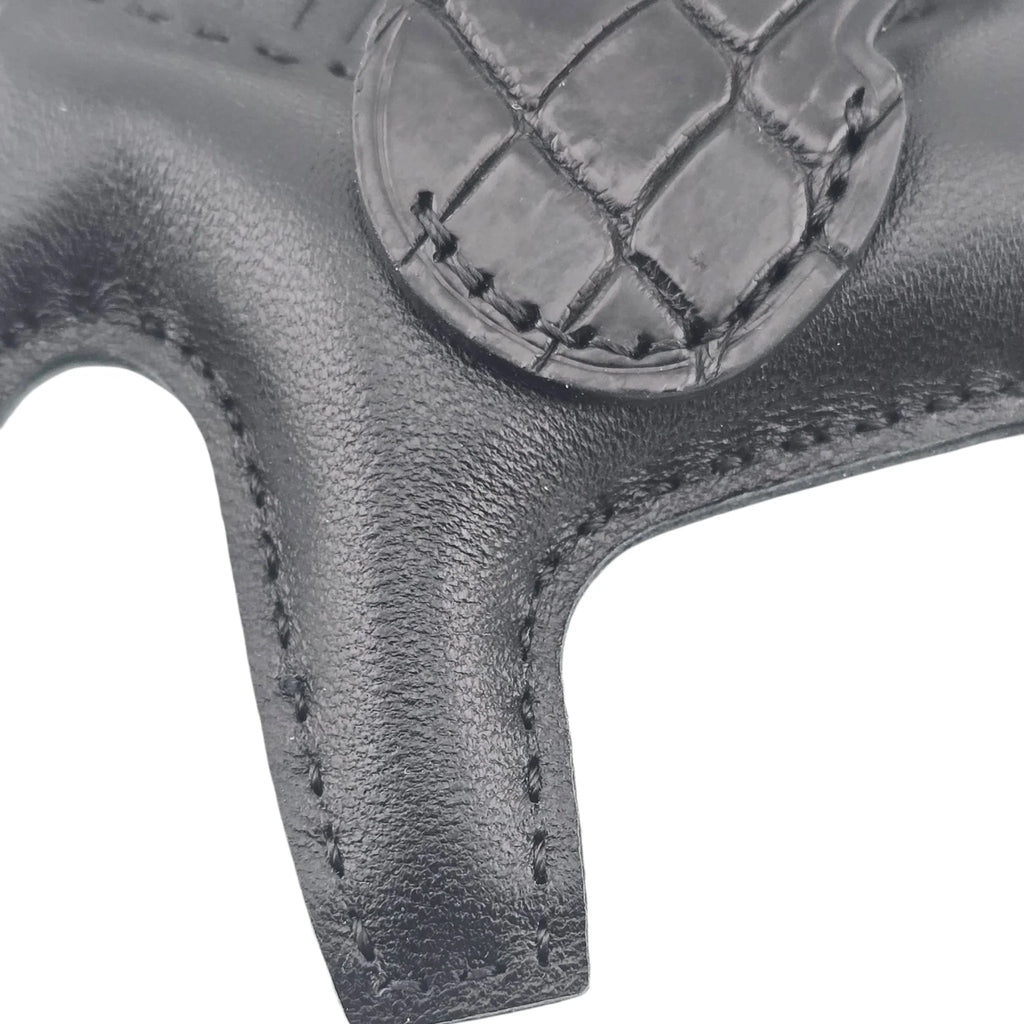 Hermès Rodeo Pegase So Noir Black  Leather and Alligator Touch PM Charm Bag HERMES