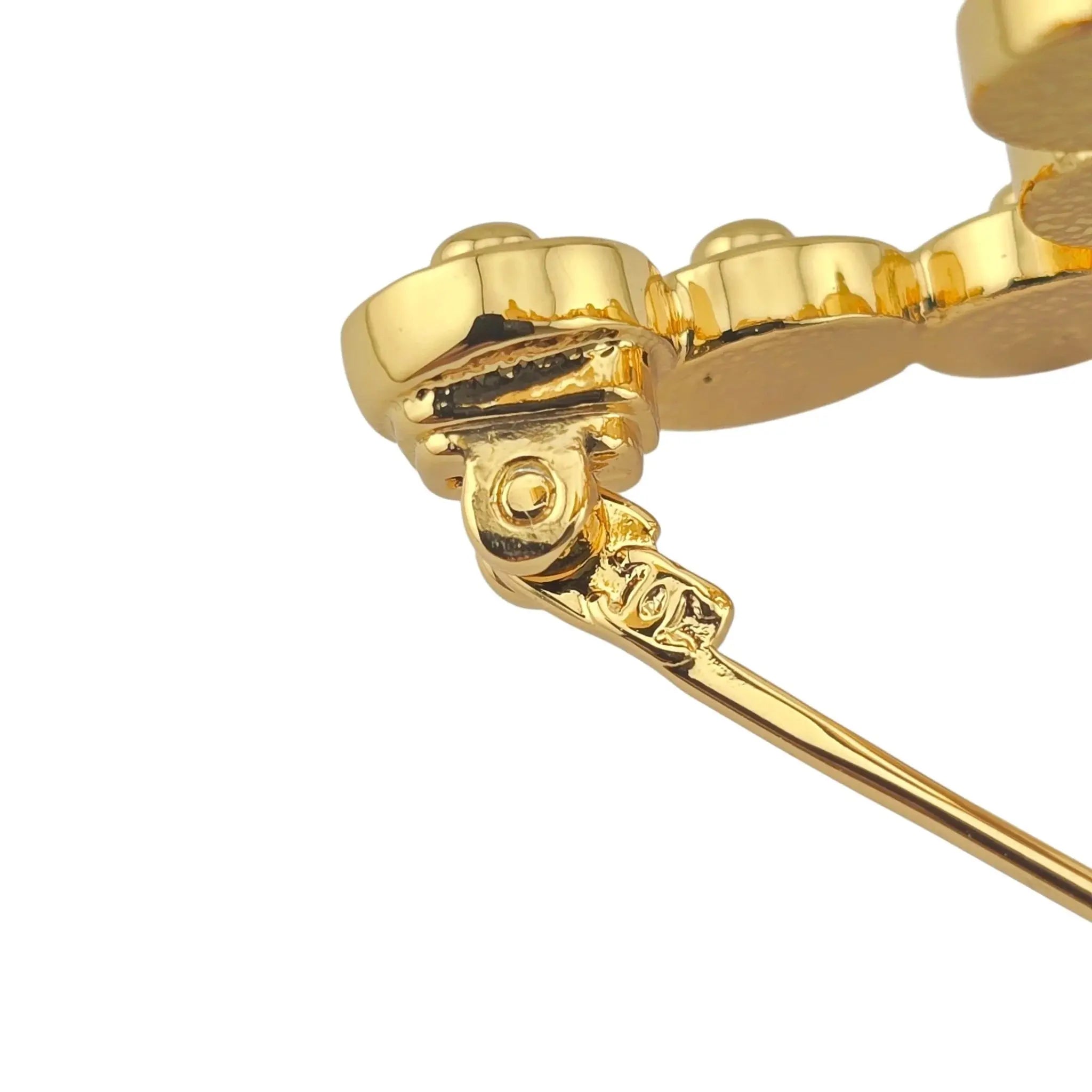 Chanel CC Gold Button Brooch 2024 CHANEL