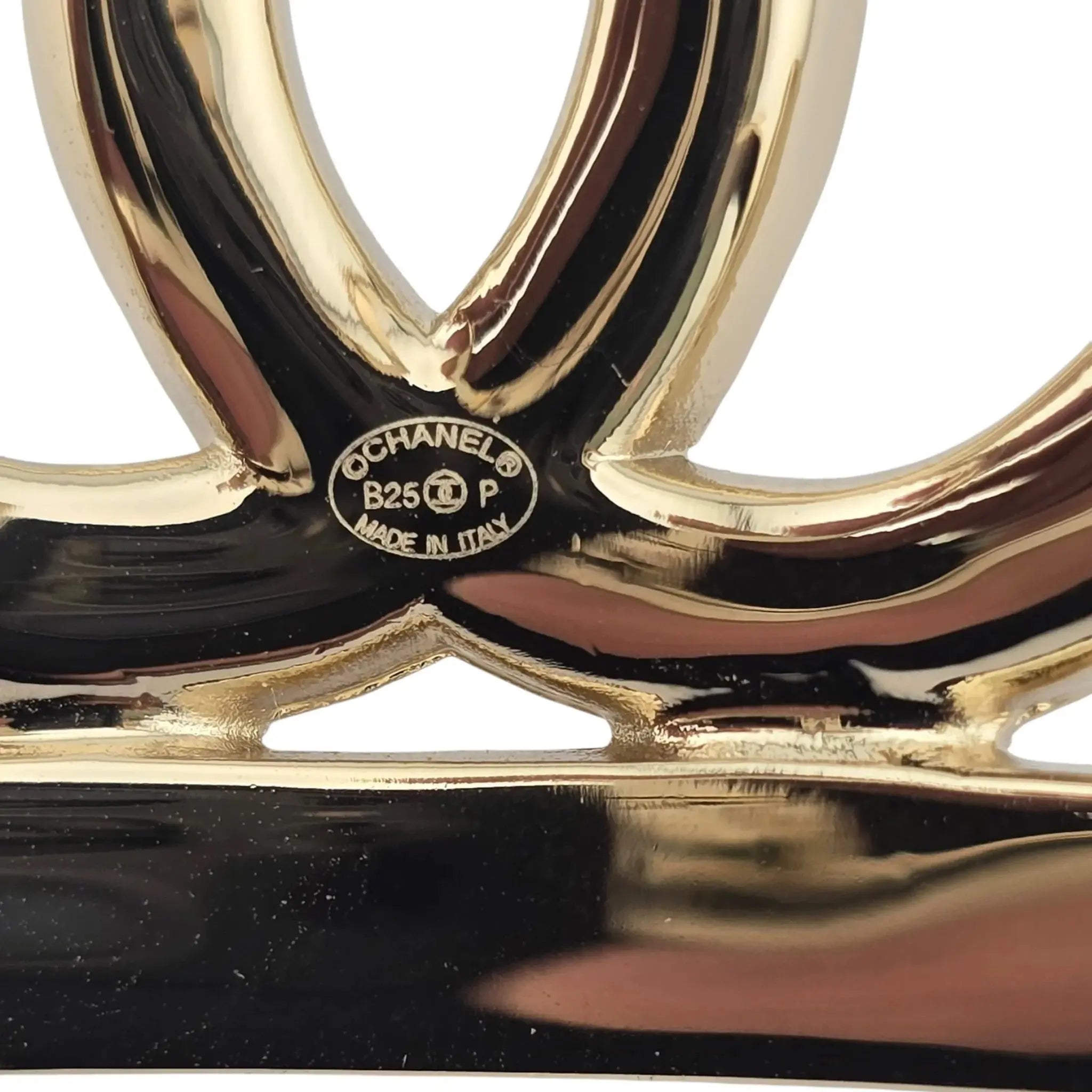 Chanel CC Cuff Bangle Gold 2025 CHANEL