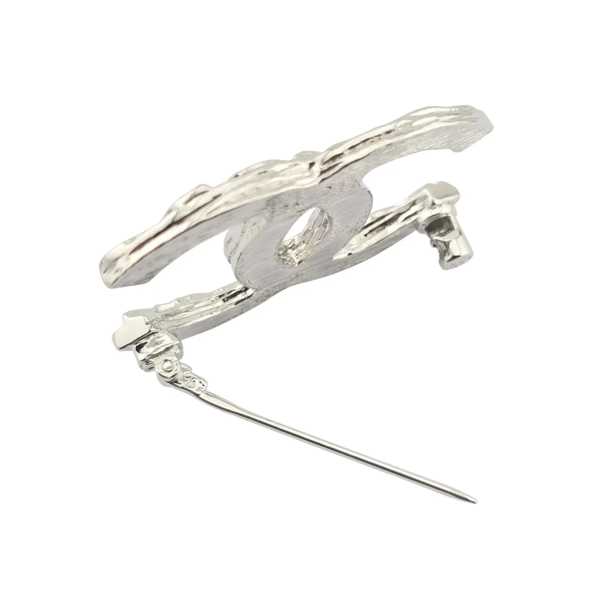 Chanel CC Metal Silver Brooch 2025 CHANEL