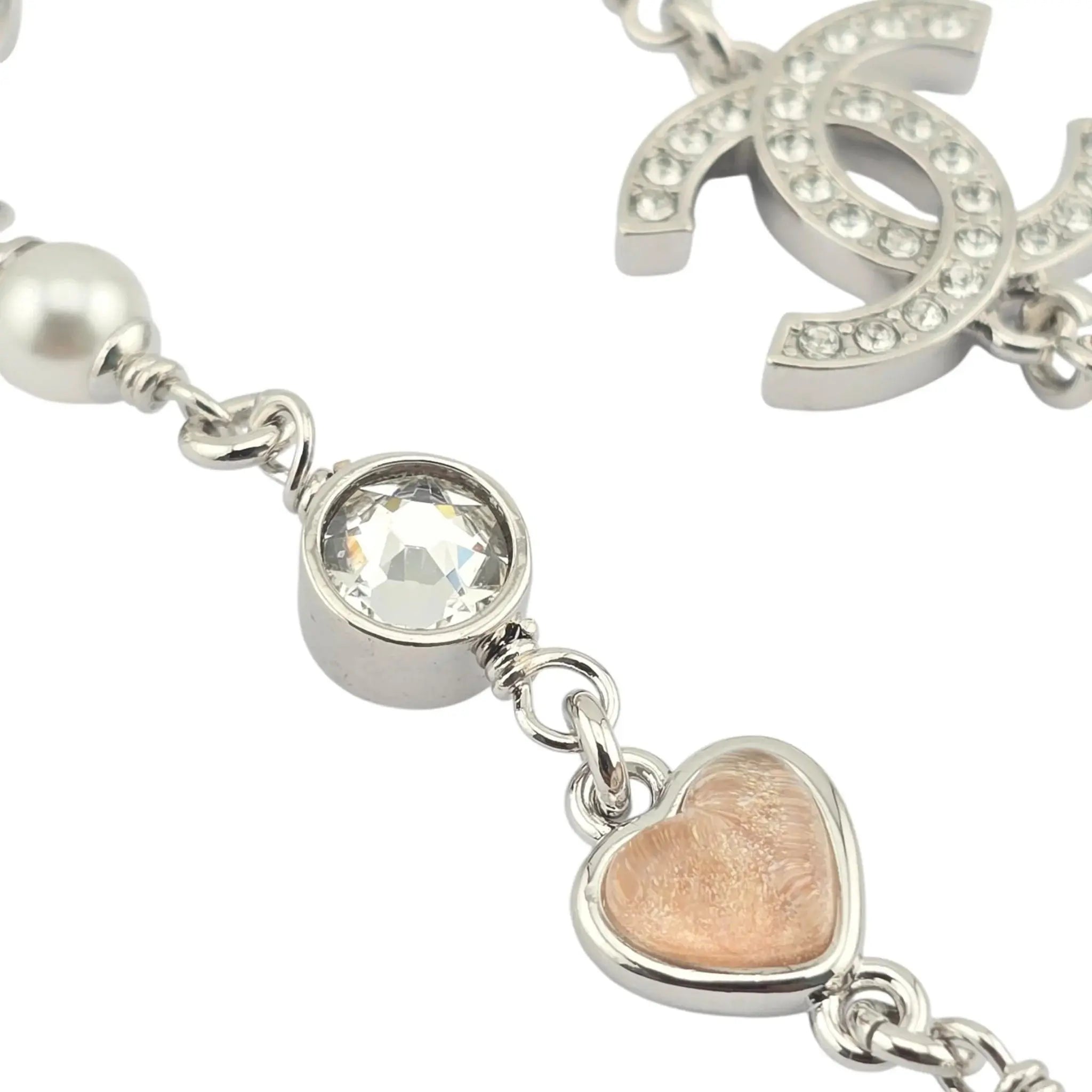 Chanel CC Long Necklace Heart Pendants 2025 CHANEL